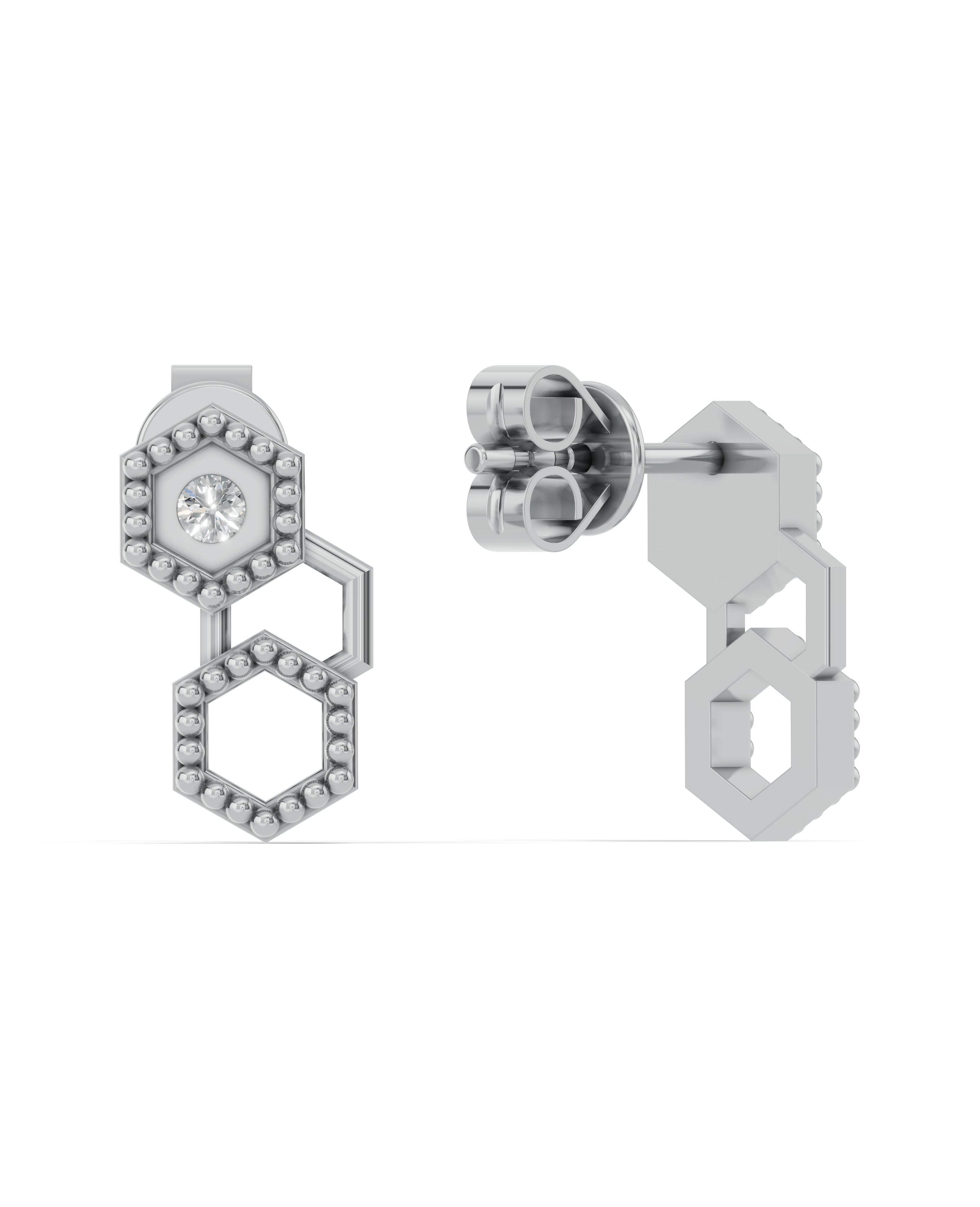 Platinized Sterling Silver