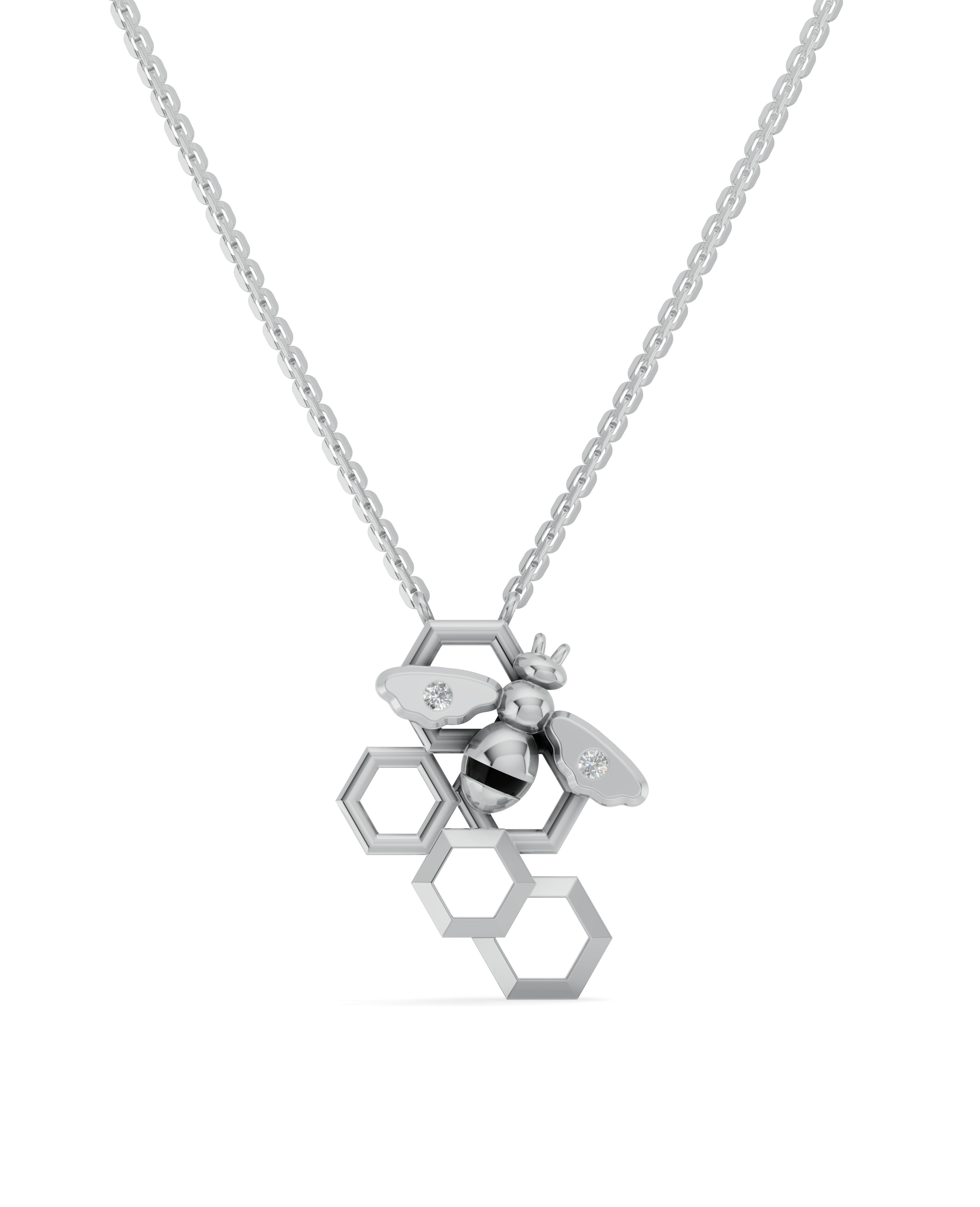 Platinized Sterling Silver