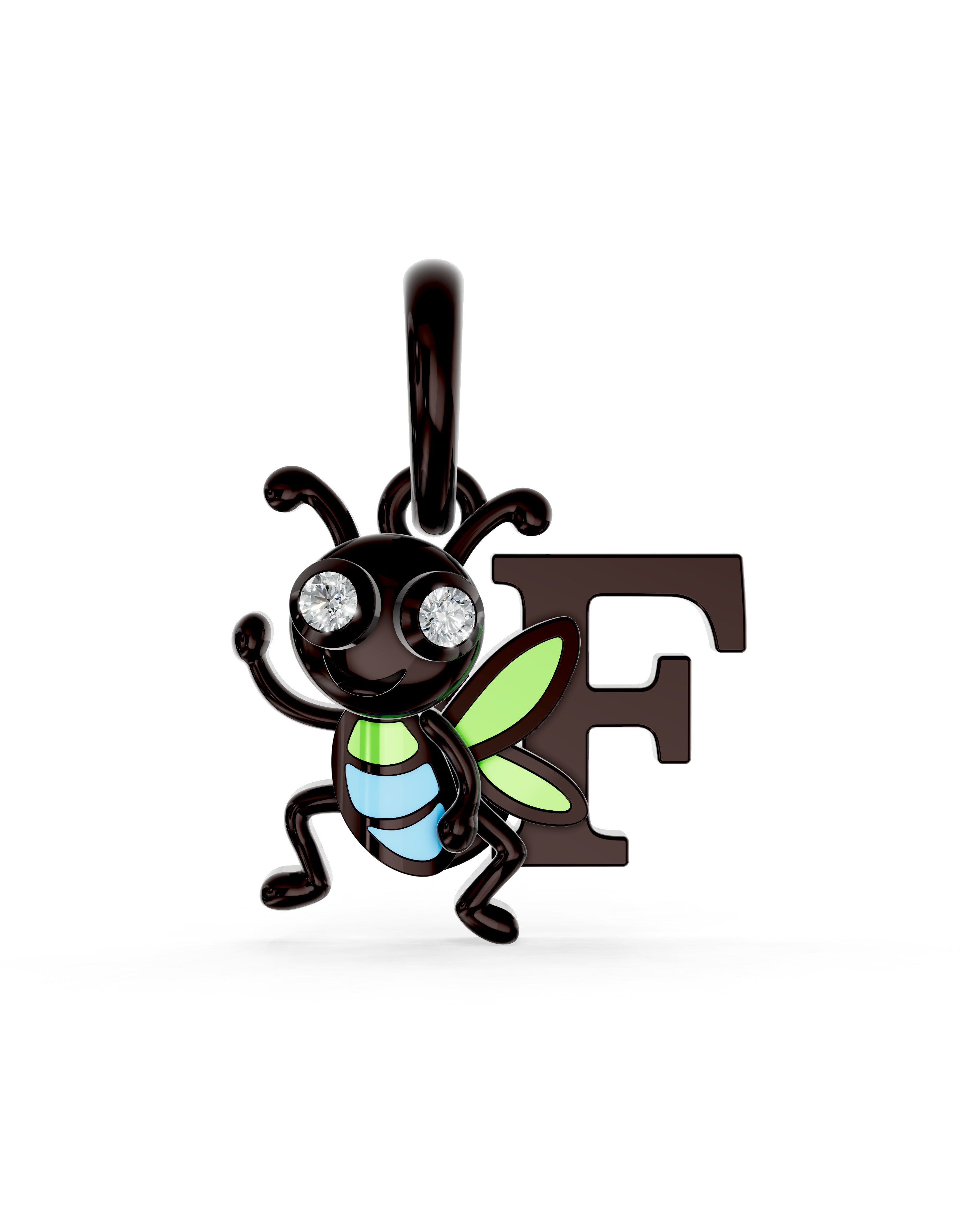 Ruthenium Plated Sterling Silver