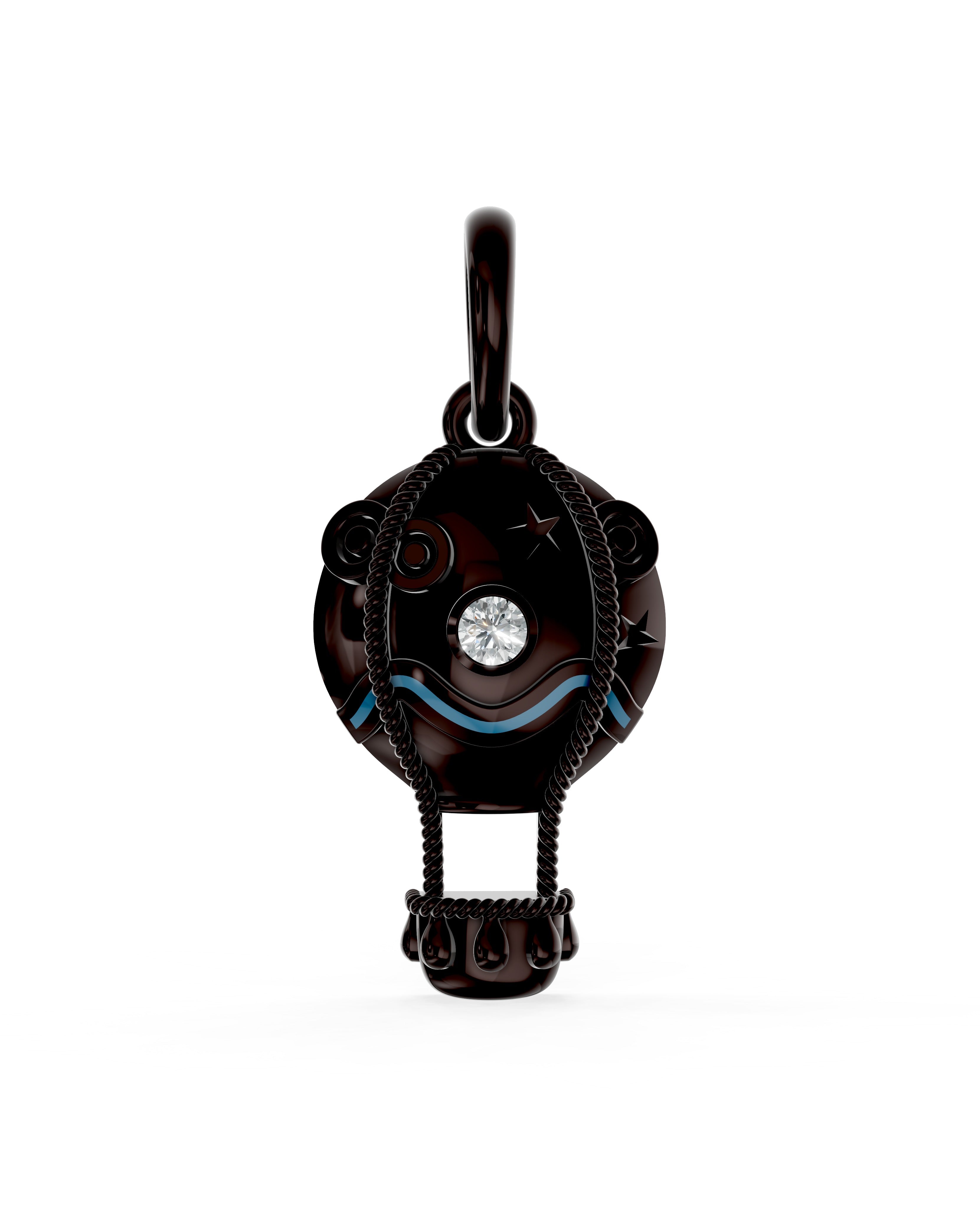 Ruthenium Plated Sterling Silver