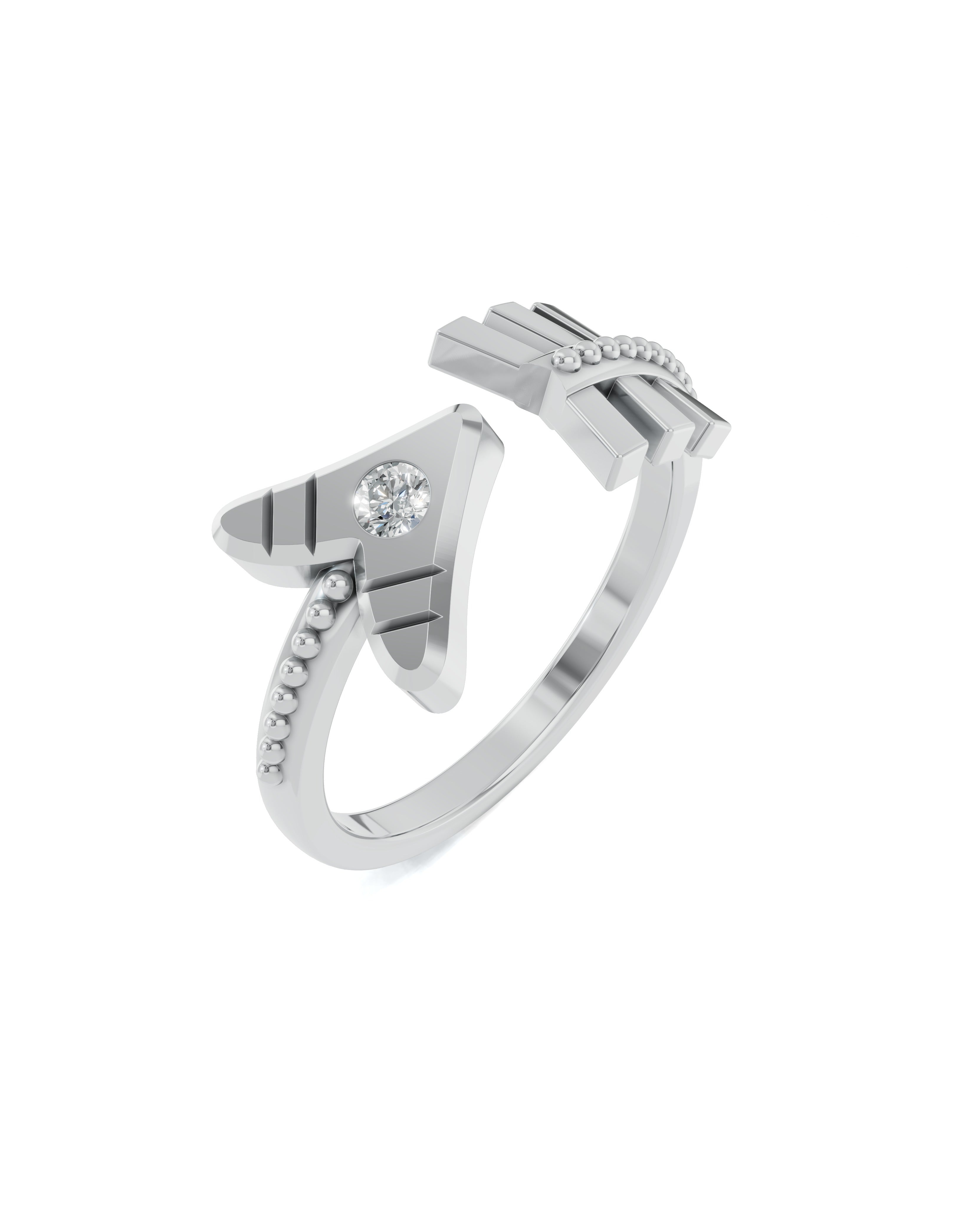 Platinized Sterling Silver