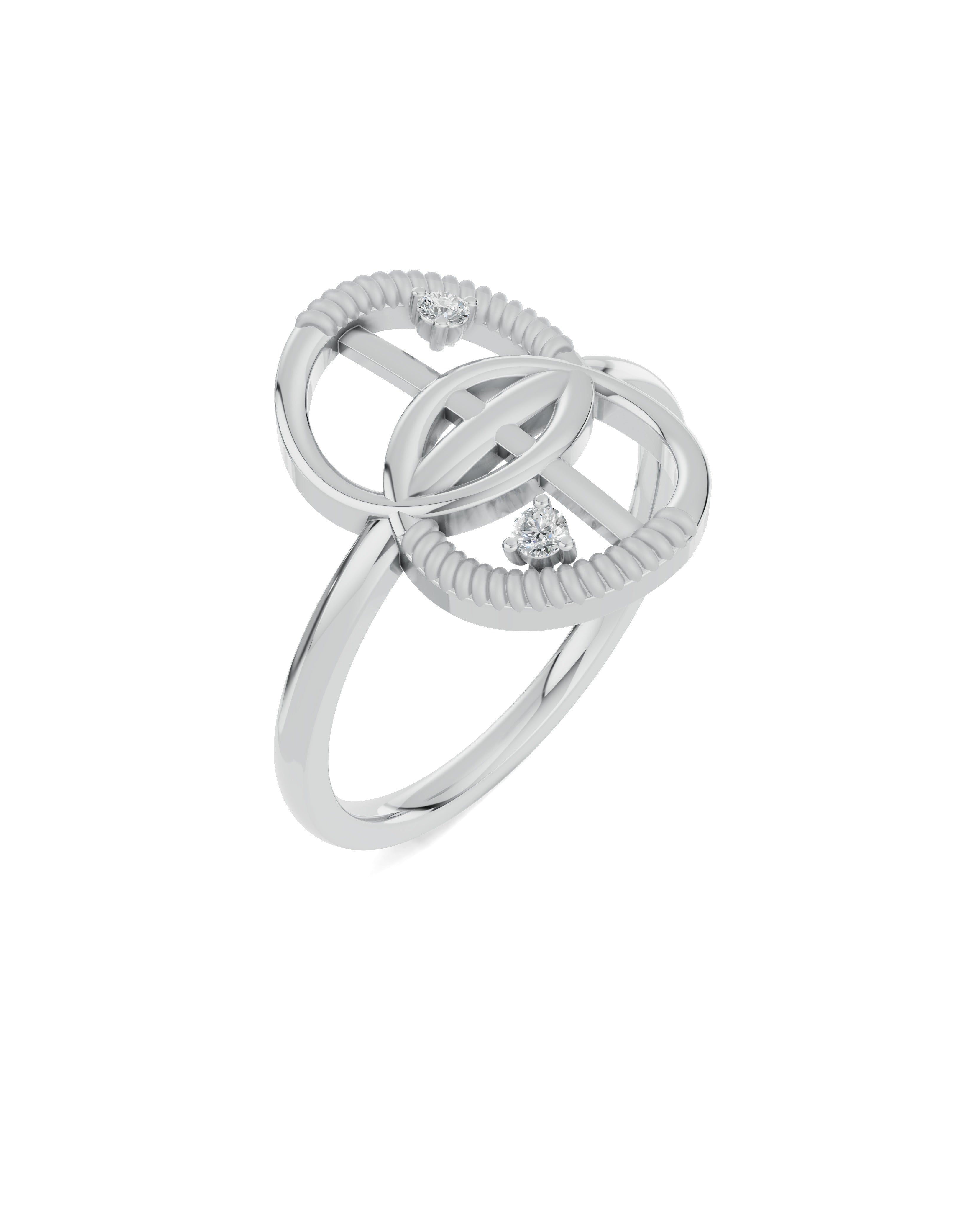 Platinized Sterling Silver