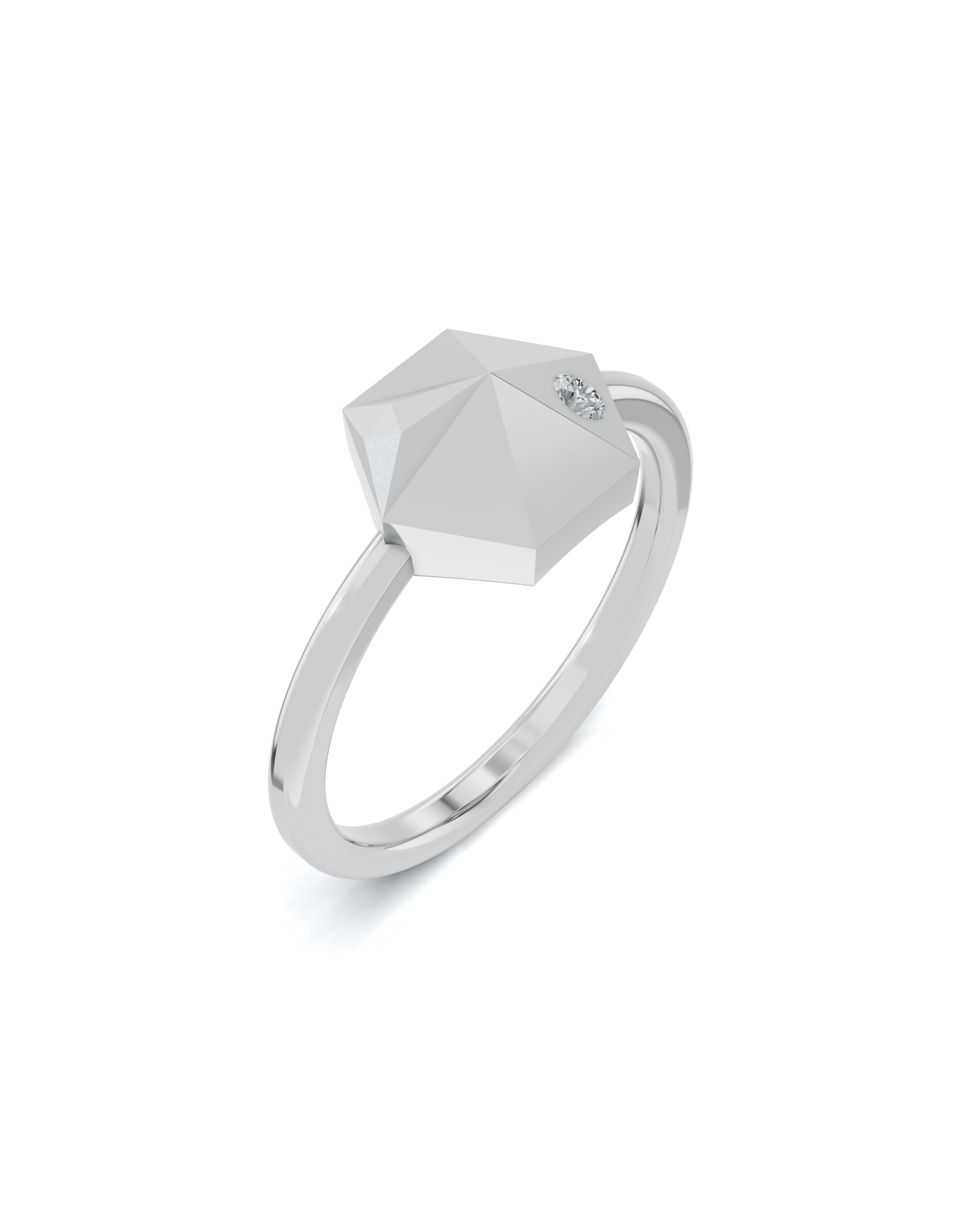 Platinized Sterling Silver