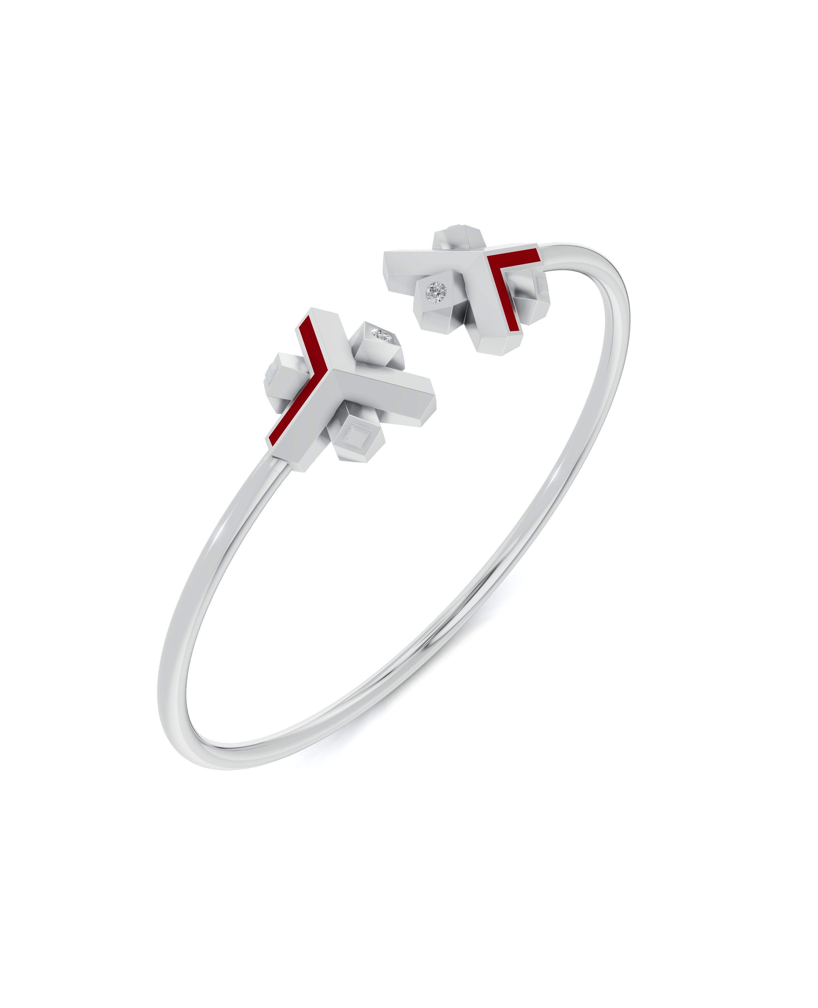 Platinized Sterling Silver