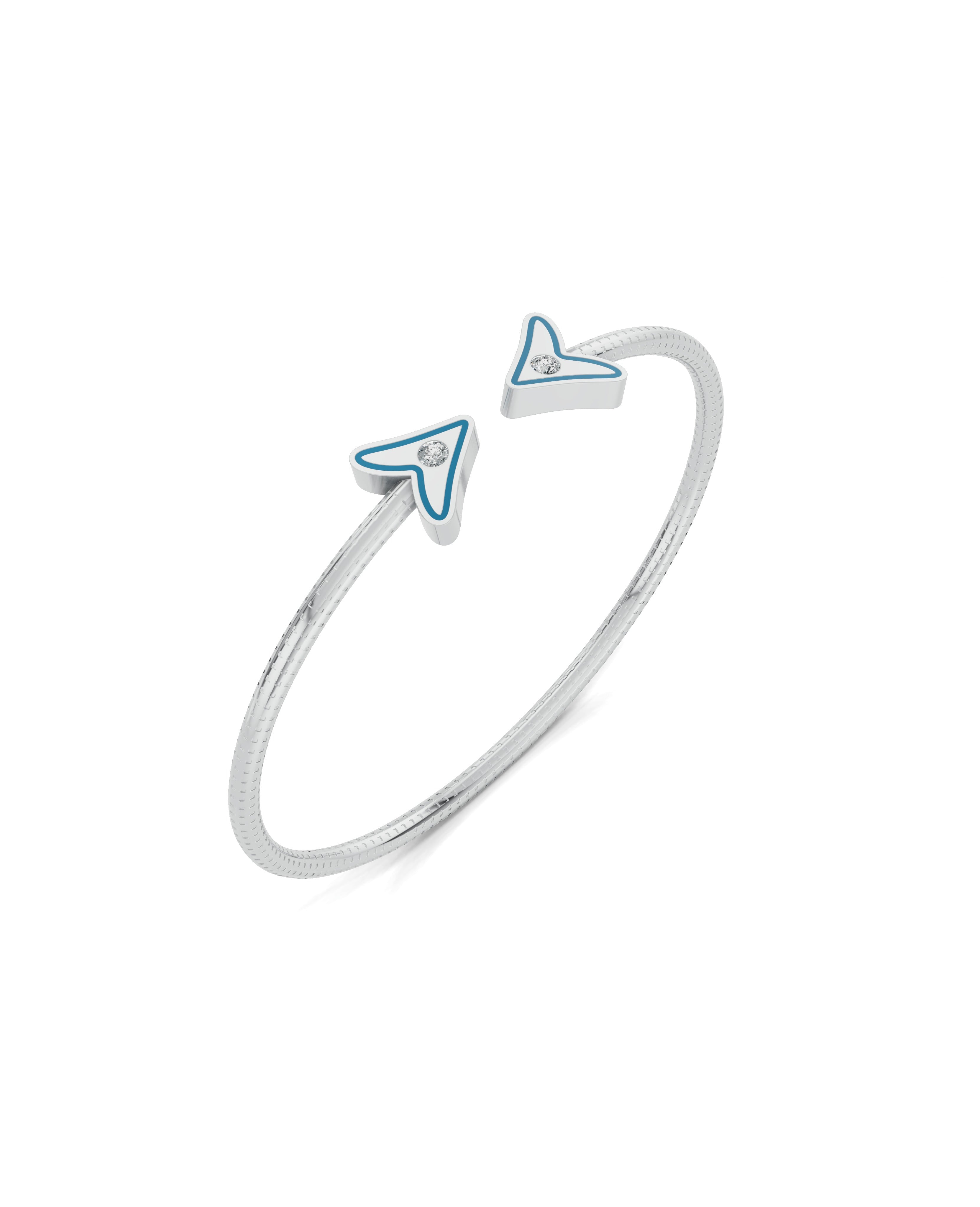 Platinized Sterling Silver