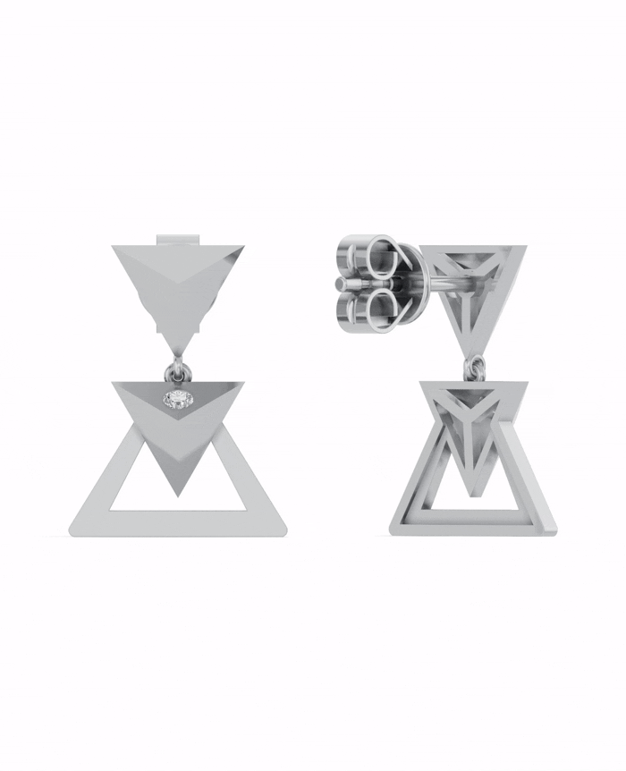 Platinized Sterling Silver