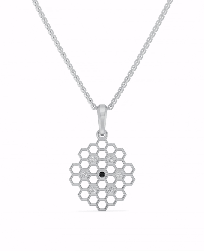 Platinized Sterling Silver