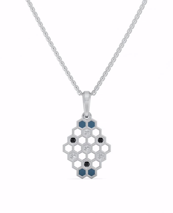 Platinized Sterling Silver