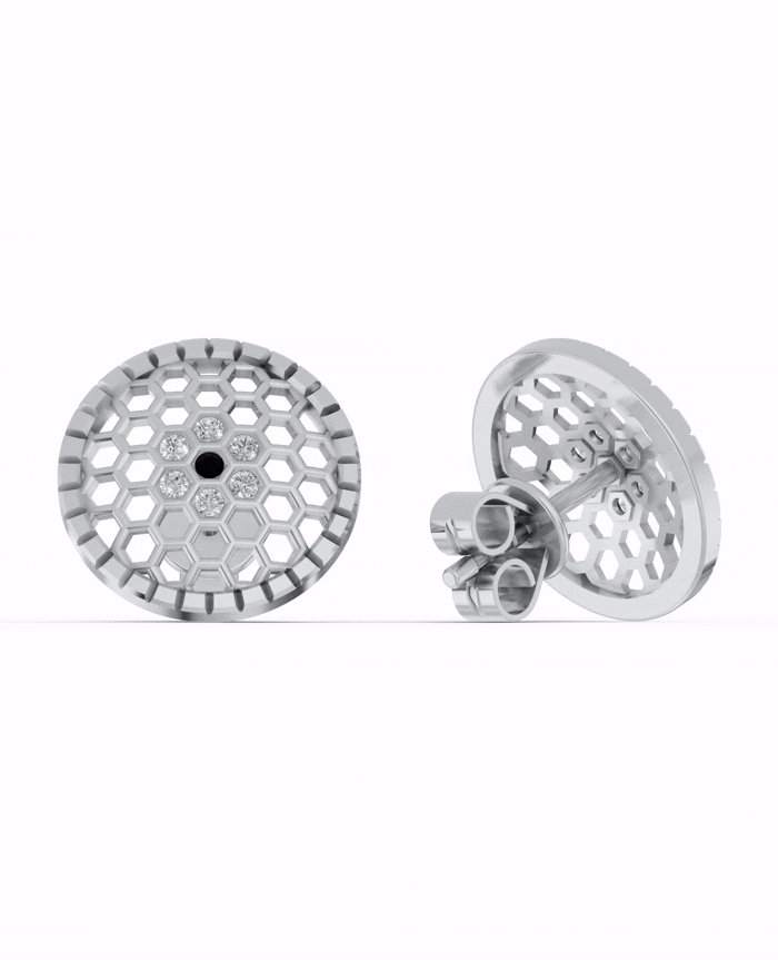 Platinized Sterling Silver