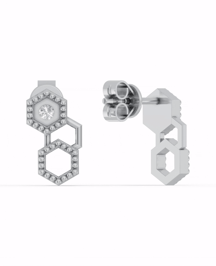 Platinized Sterling Silver