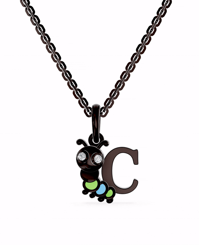 Ruthenium Plated Sterling Silver