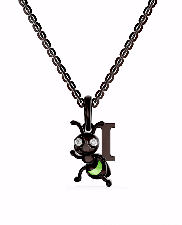 Ruthenium Plated Sterling Silver