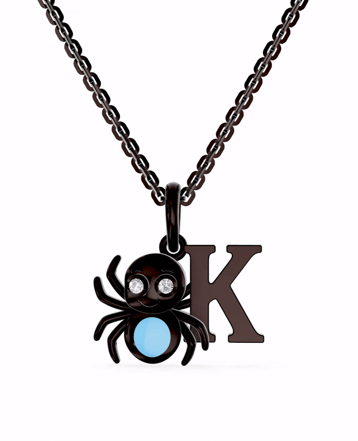 Ruthenium Plated Sterling Silver