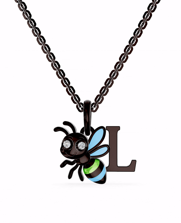 Ruthenium Plated Sterling Silver