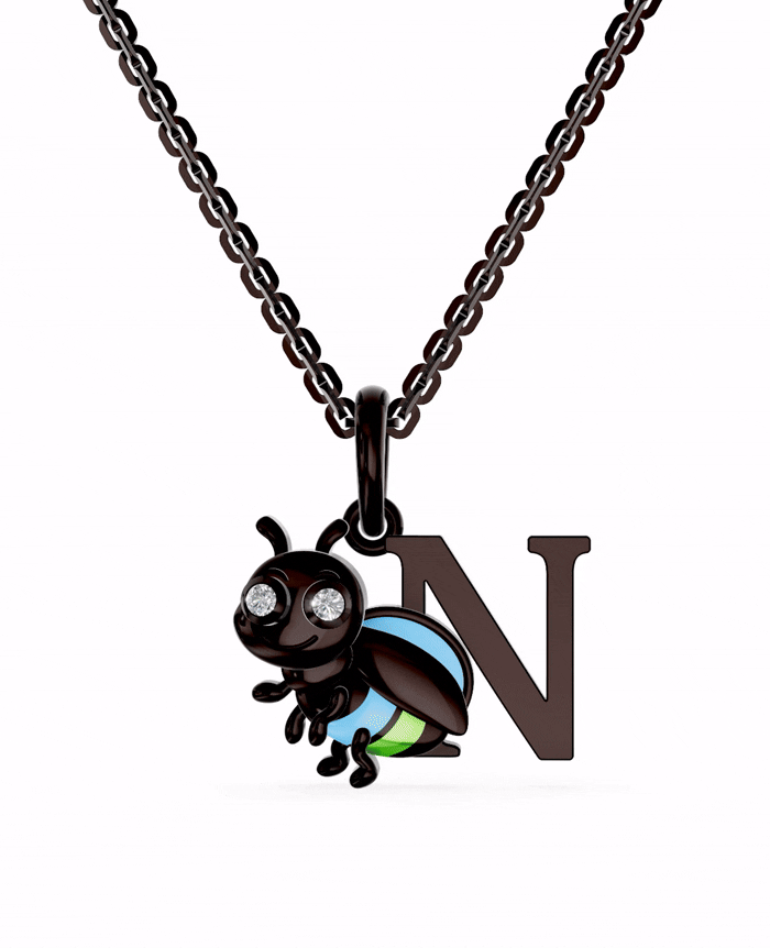 Ruthenium Plated Sterling Silver