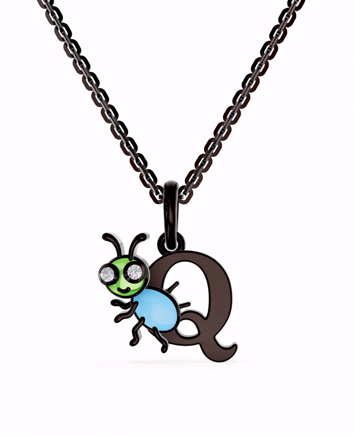 Ruthenium Plated Sterling Silver