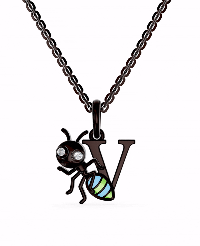 Ruthenium Plated Sterling Silver