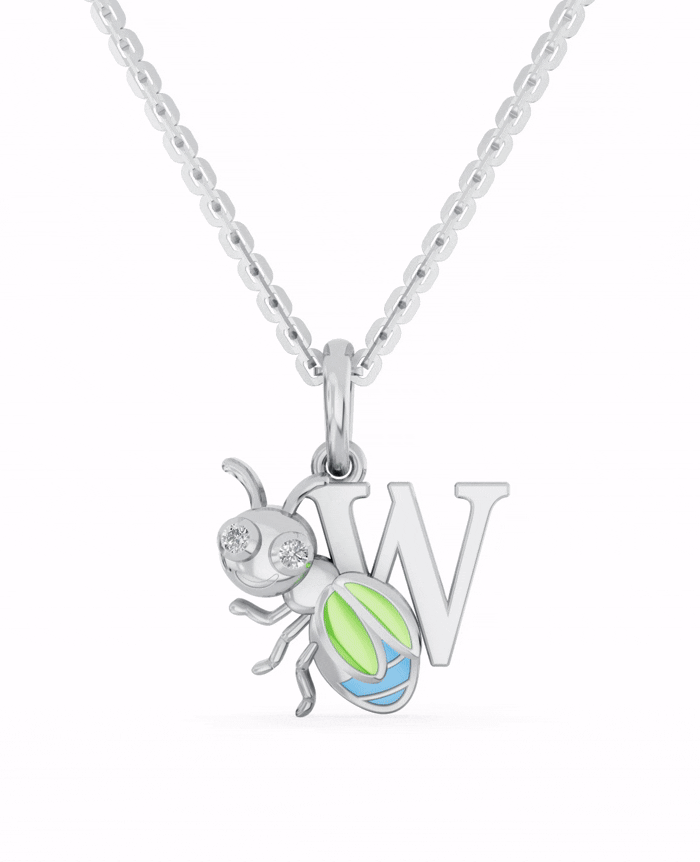 Platinized Sterling Silver