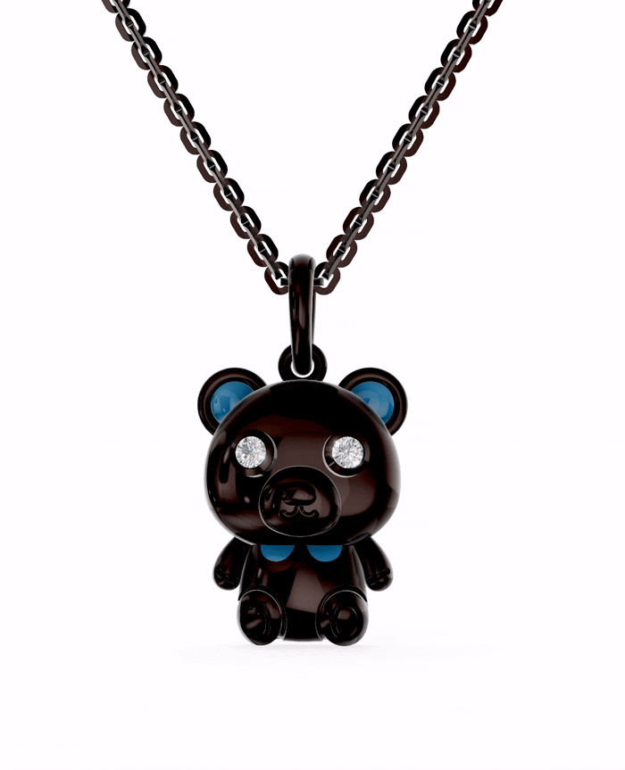 Ruthenium Plated Sterling Silver