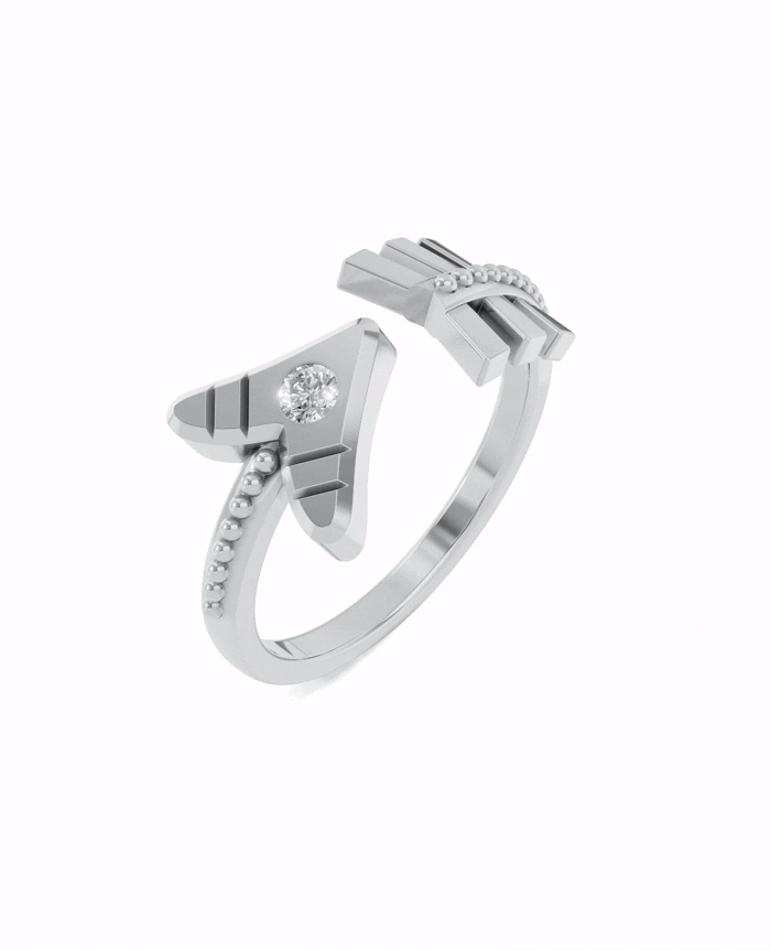 Platinized Sterling Silver