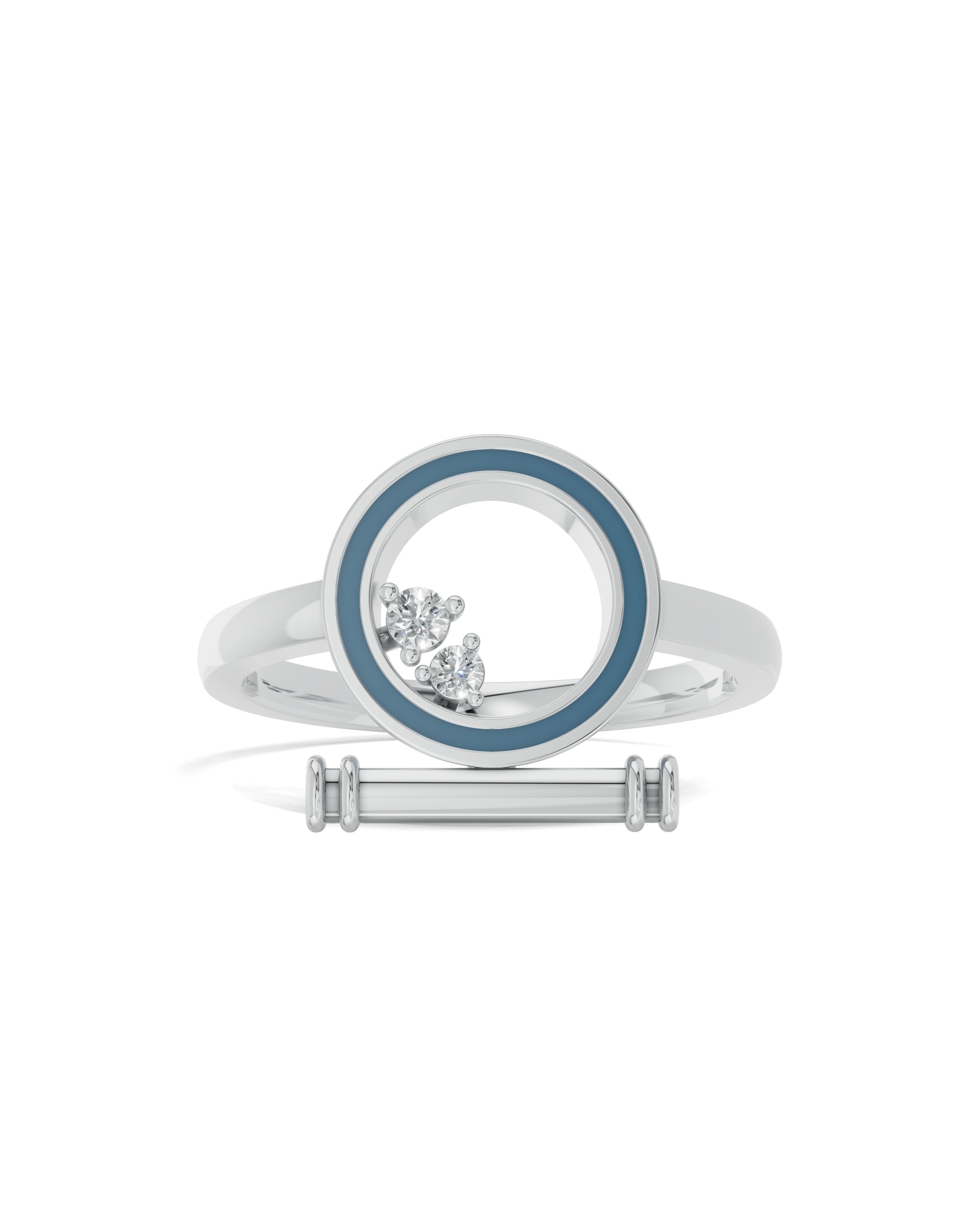 Platinized Sterling Silver