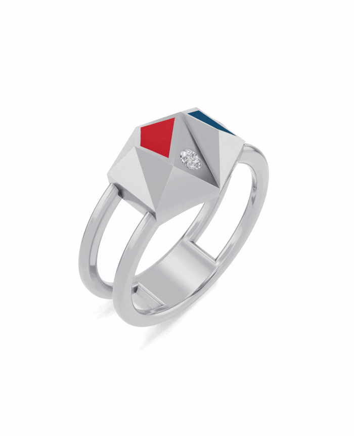 Platinized Sterling Silver