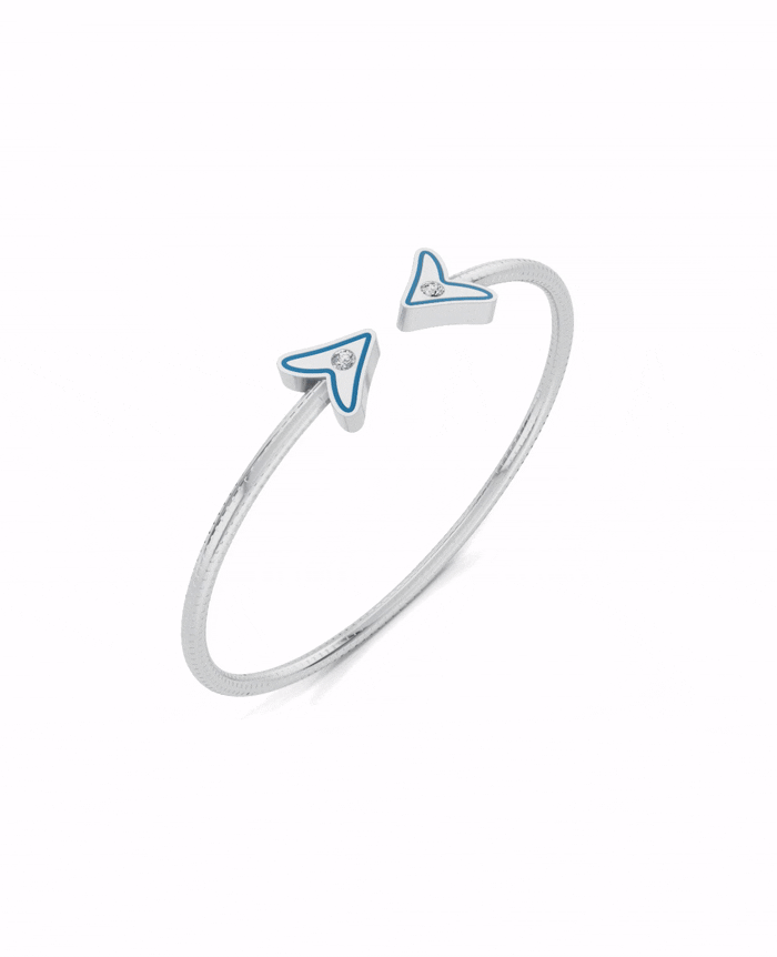 Platinized Sterling Silver