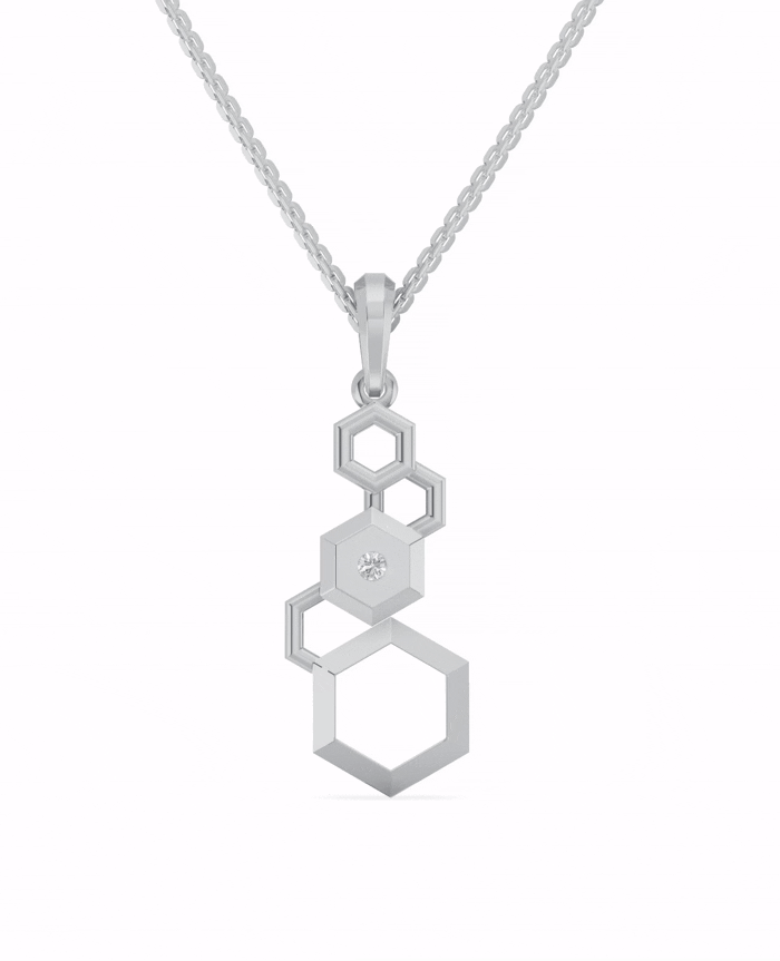 Platinized Sterling Silver