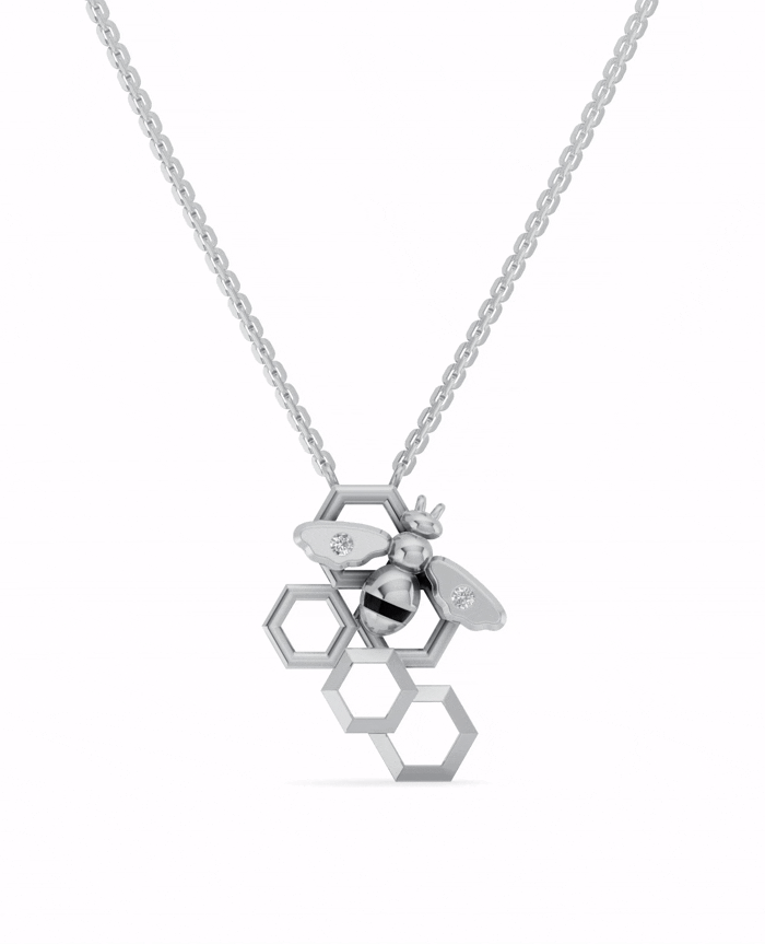 Platinized Sterling Silver