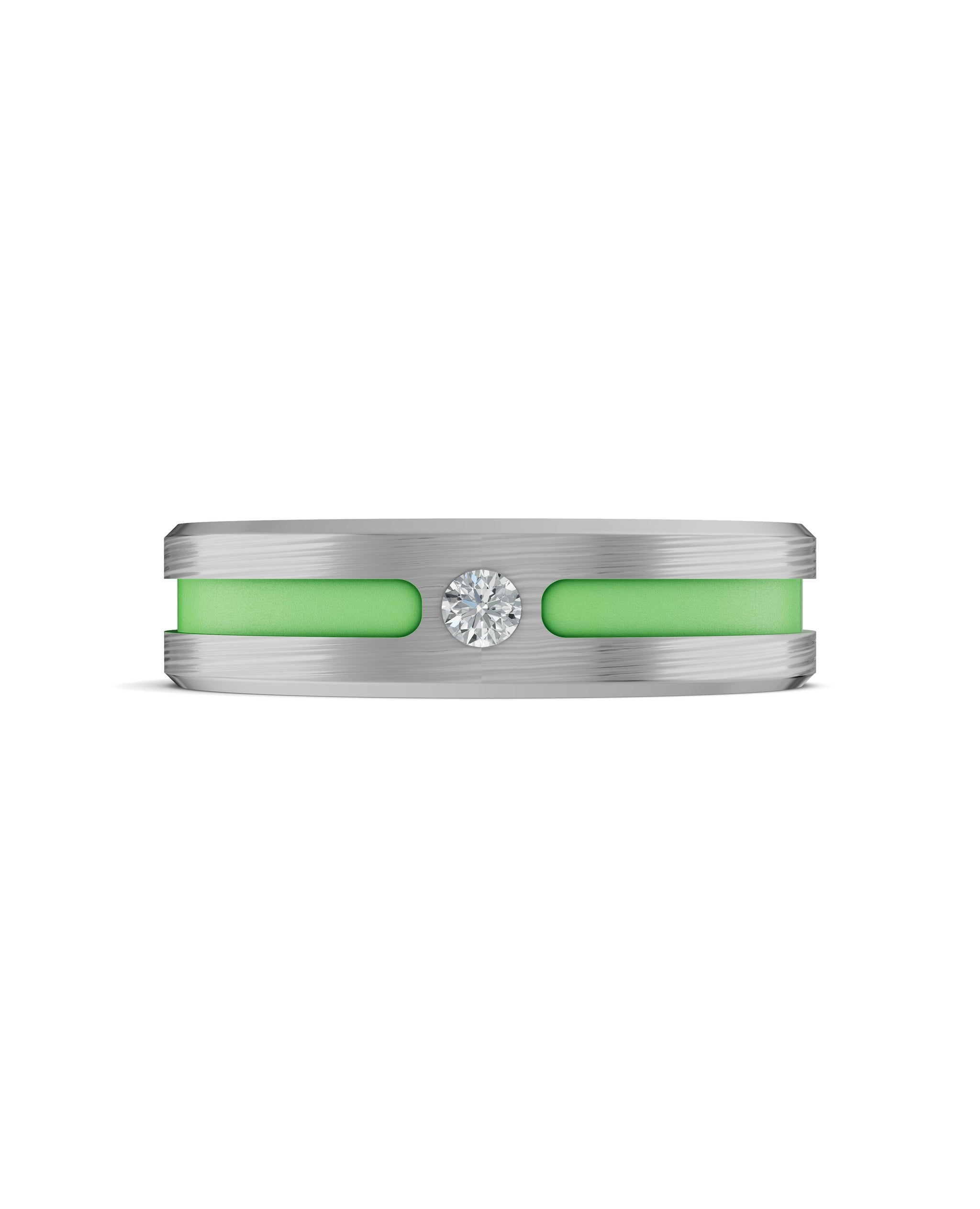 Luxury Titanium Lab-Grown Diamond Ring