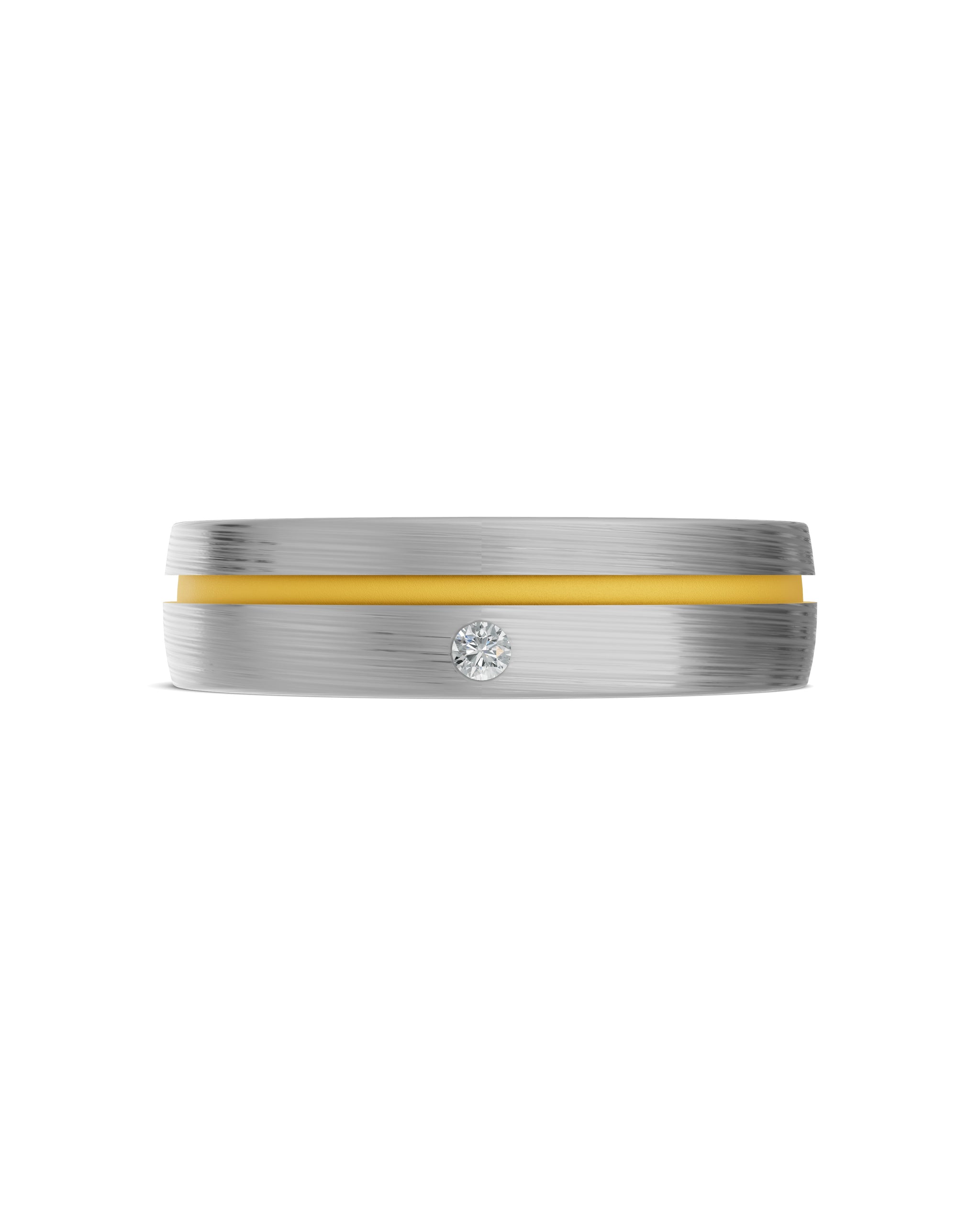 Luxury Titanium Lab-Grown Diamond Ring