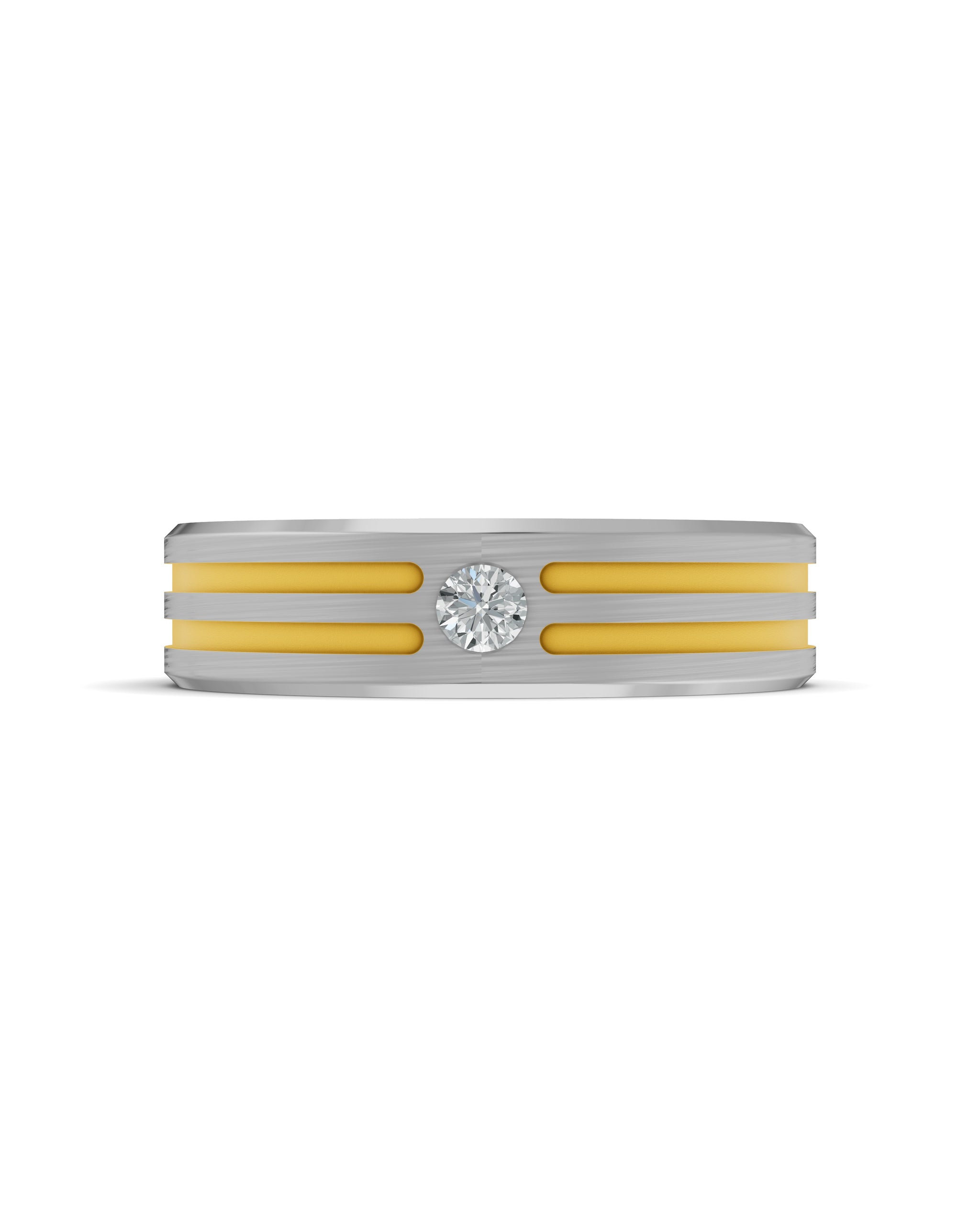 Luxury Titanium Lab-Grown Diamond Ring