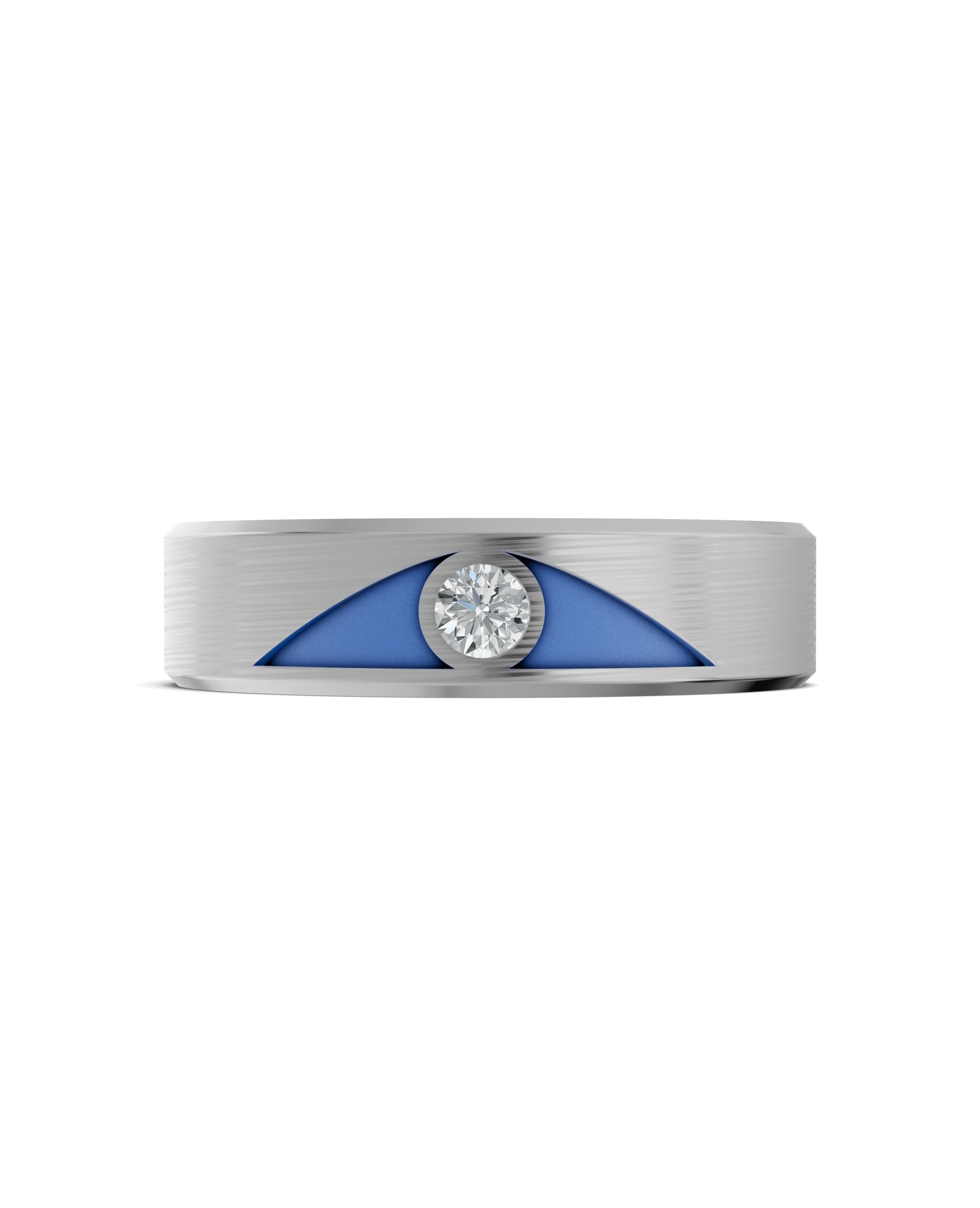 Luxury Titanium Lab-Grown Diamond Ring