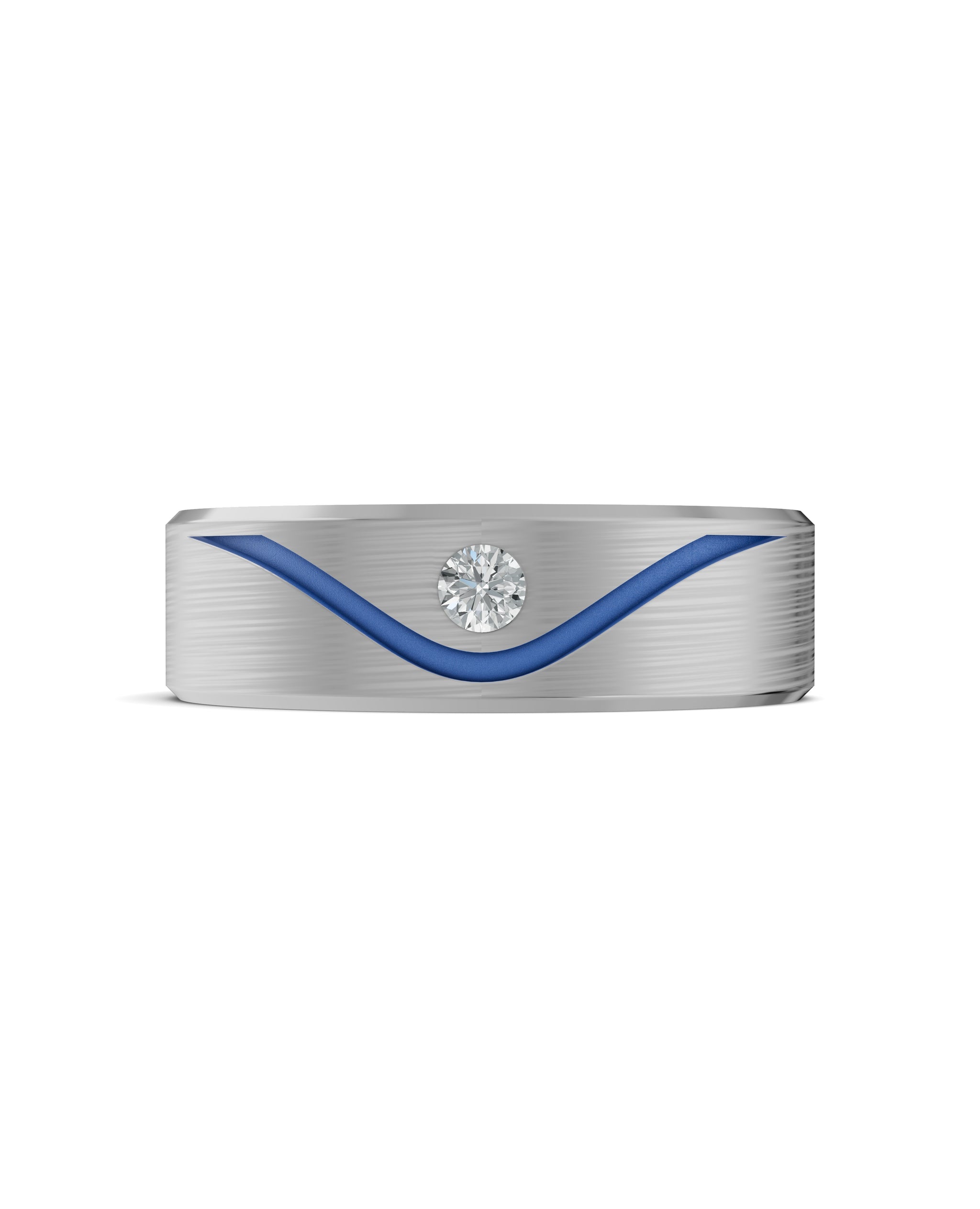 Luxury Titanium Lab-Grown Diamond Ring