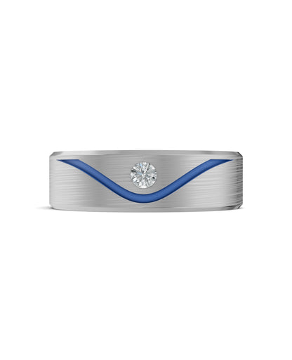 Luxury Titanium Lab-Grown Diamond Ring