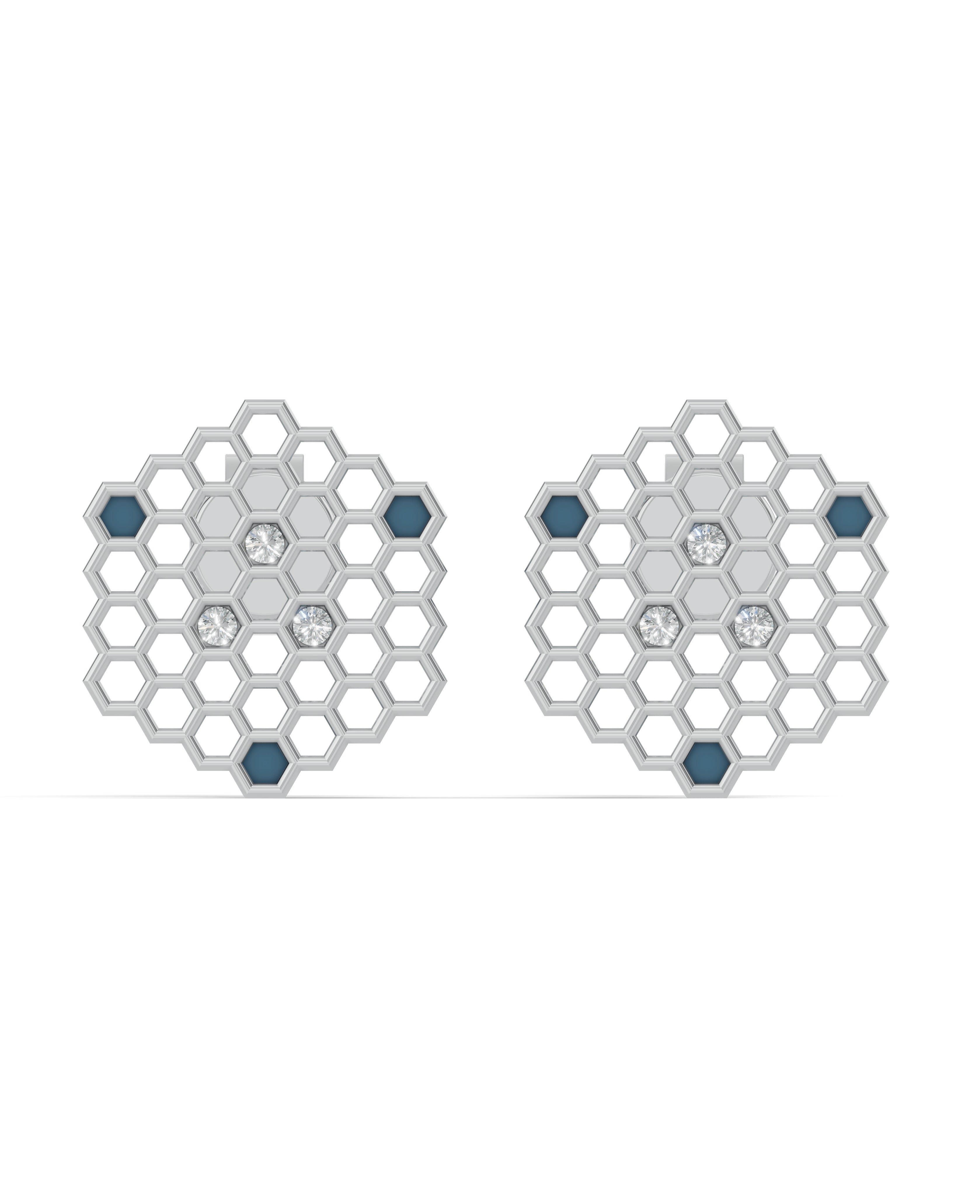 Platinized Sterling Silver