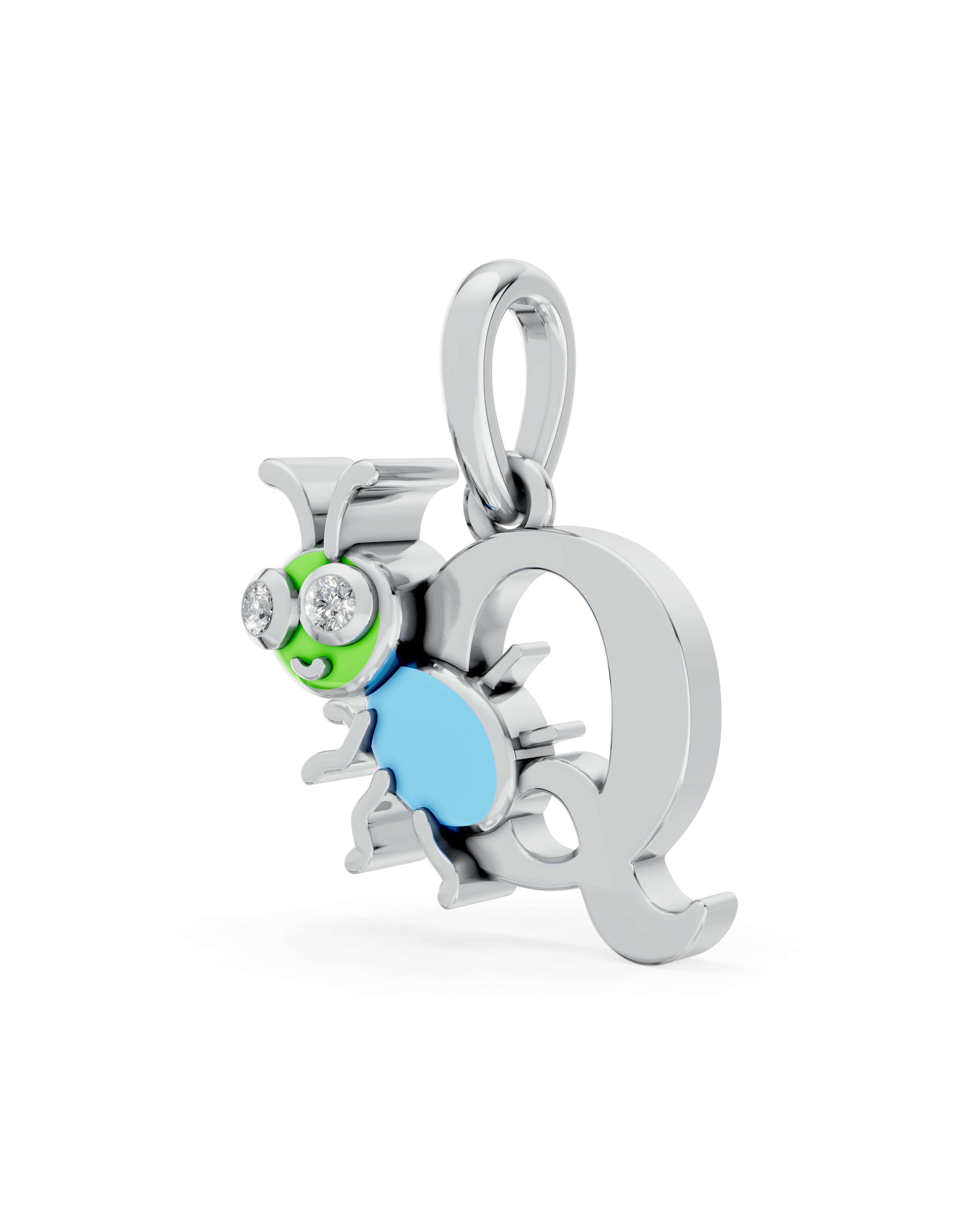 Platinized Sterling Silver