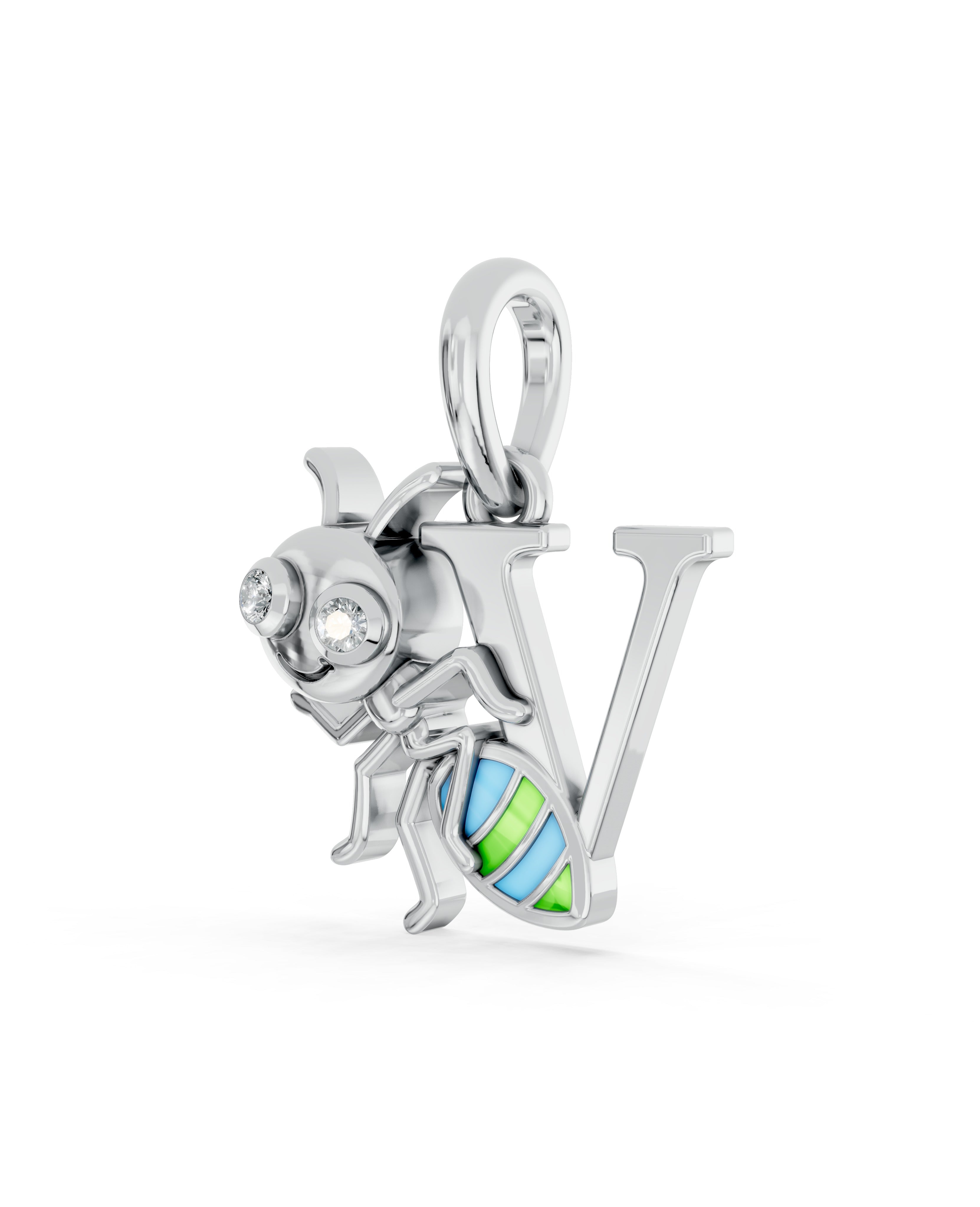 Platinized Sterling Silver