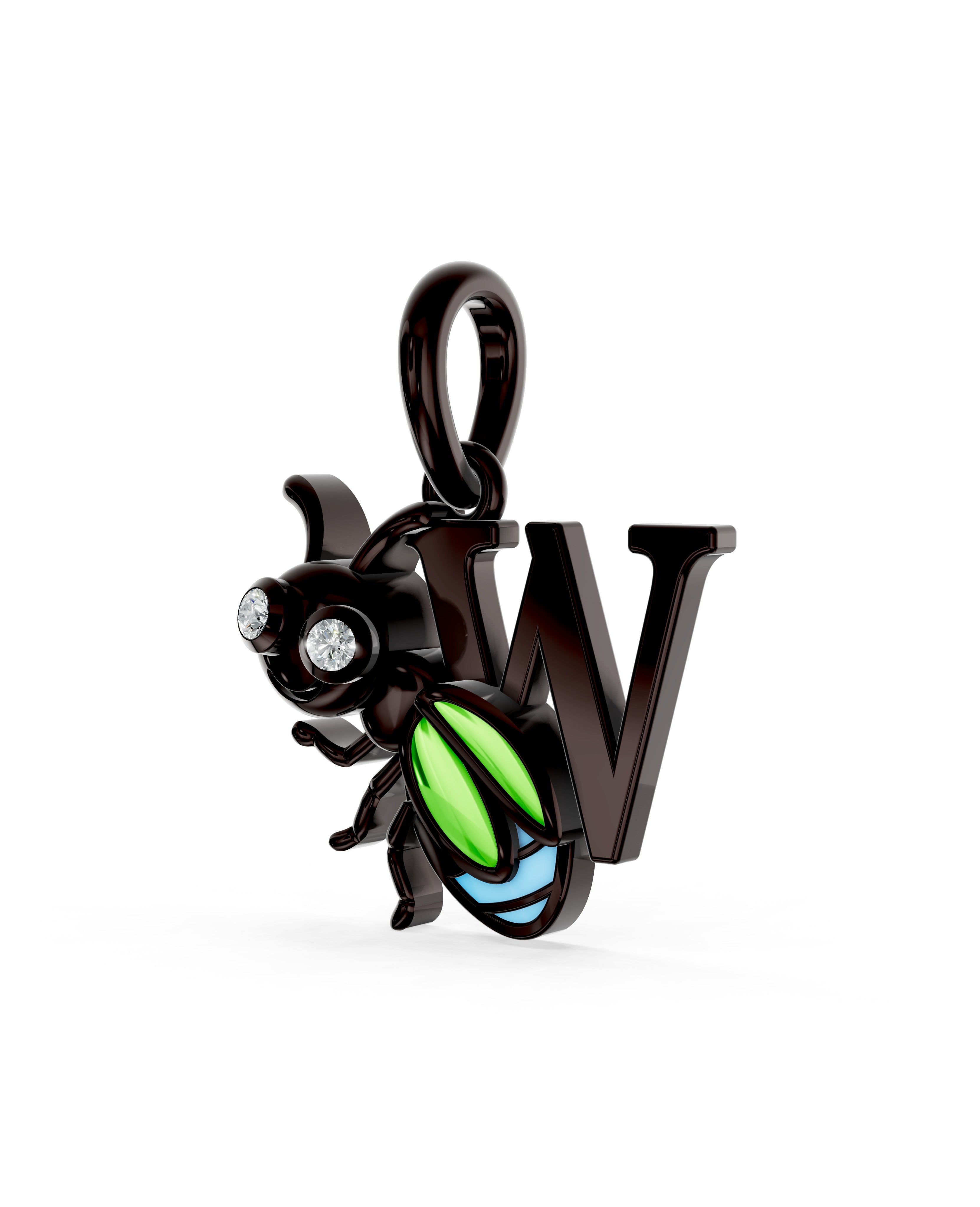 Ruthenium Plated Sterling Silver