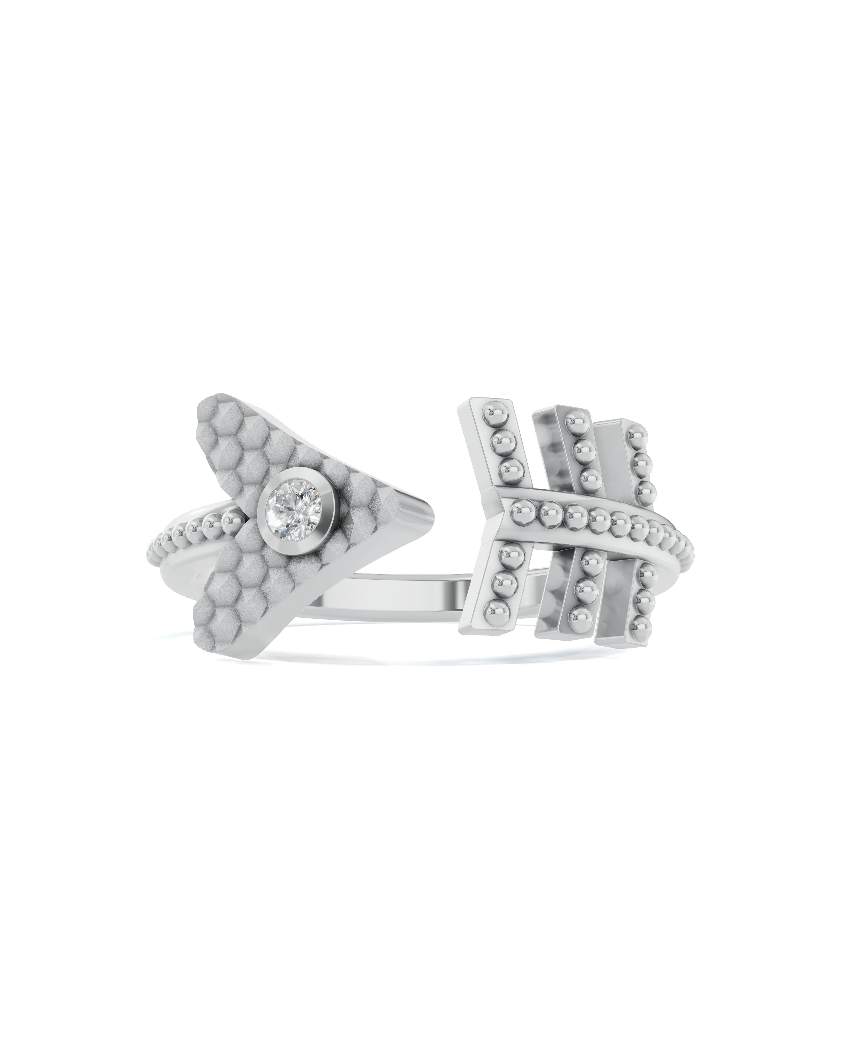 Platinized Sterling Silver