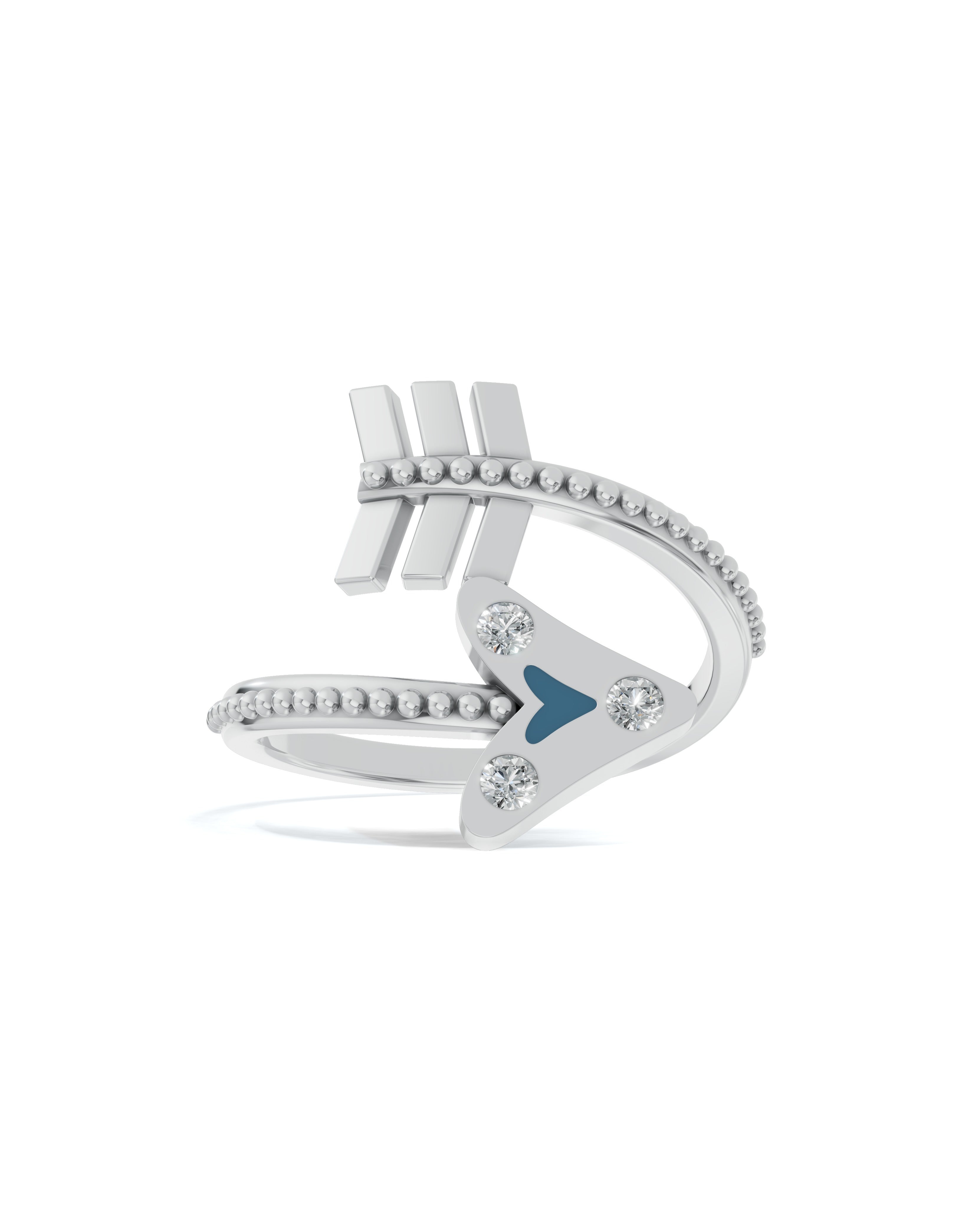 Platinized Sterling Silver