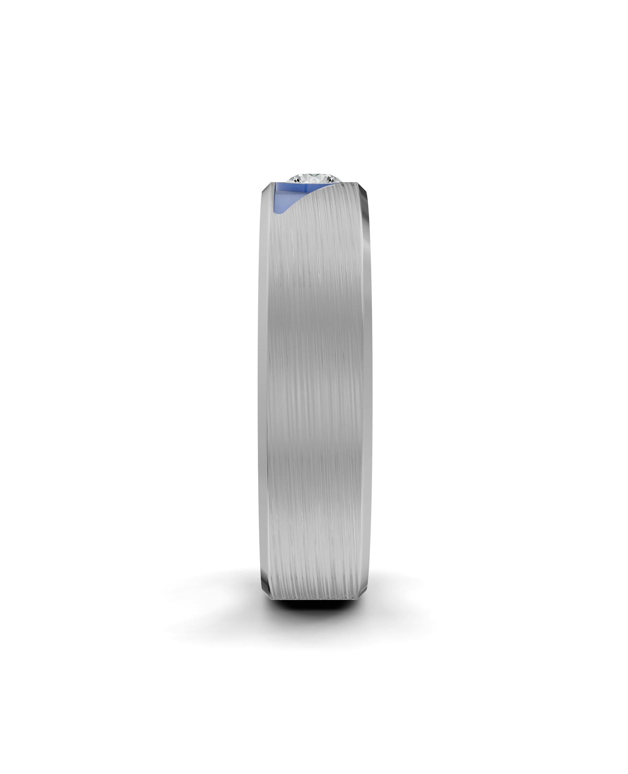 Luxury Titanium Lab-Grown Diamond Ring