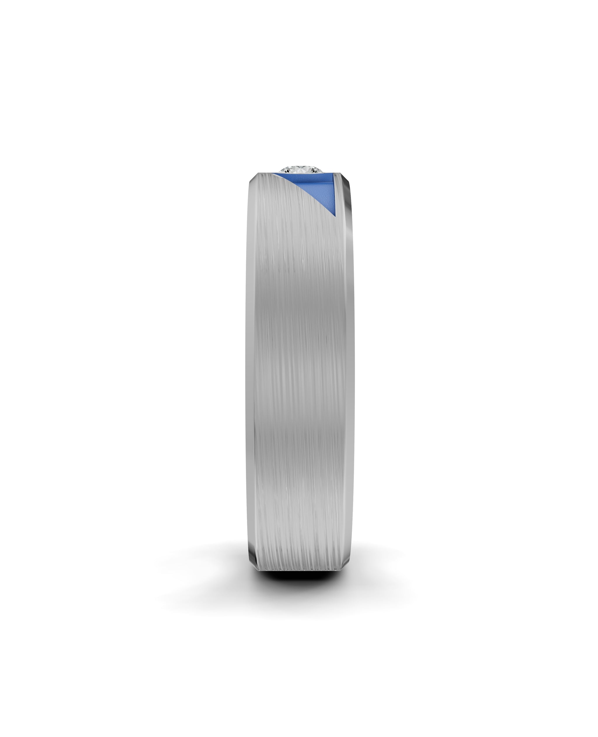 Luxury Titanium Lab-Grown Diamond Ring