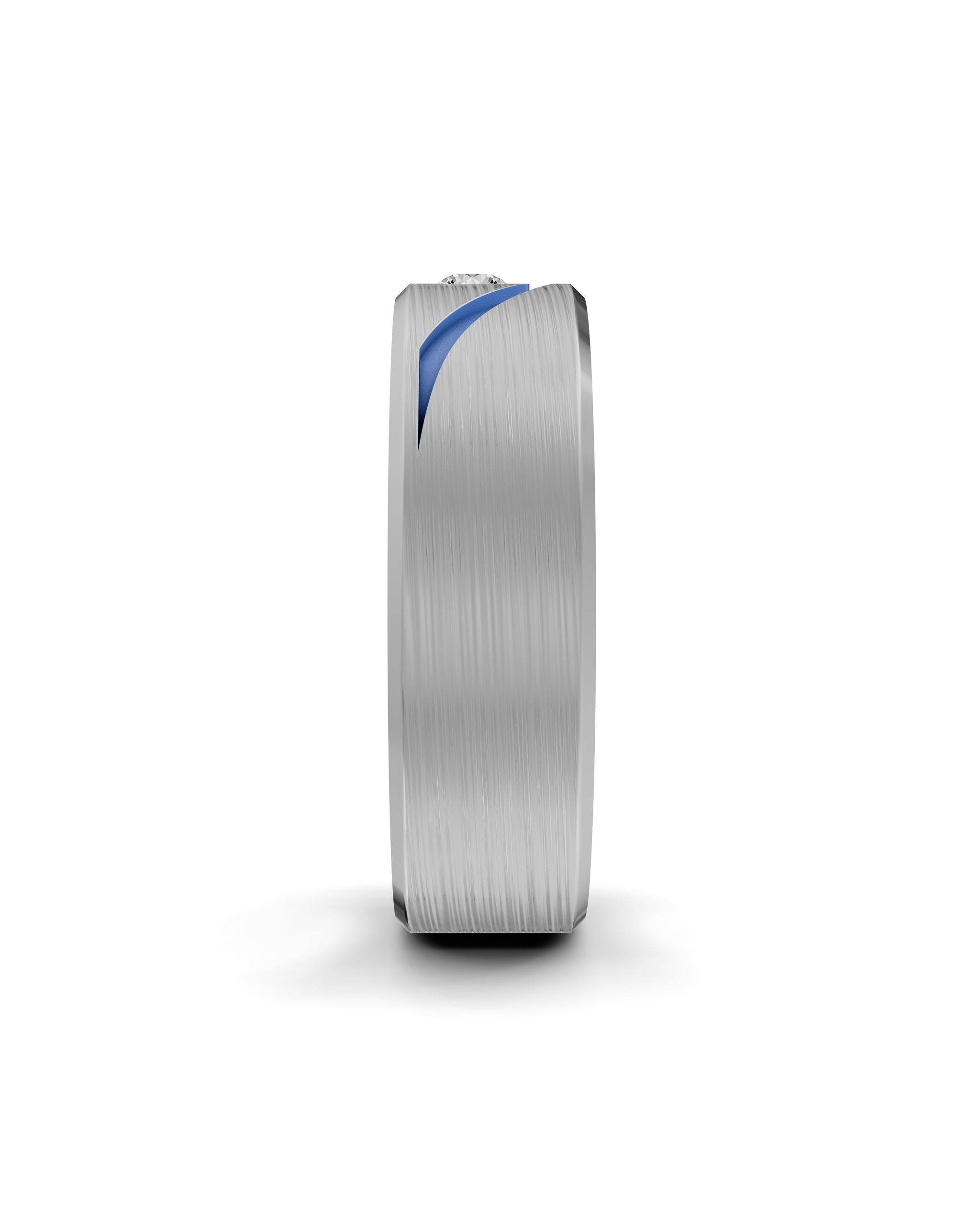 Luxury Titanium Lab-Grown Diamond Ring