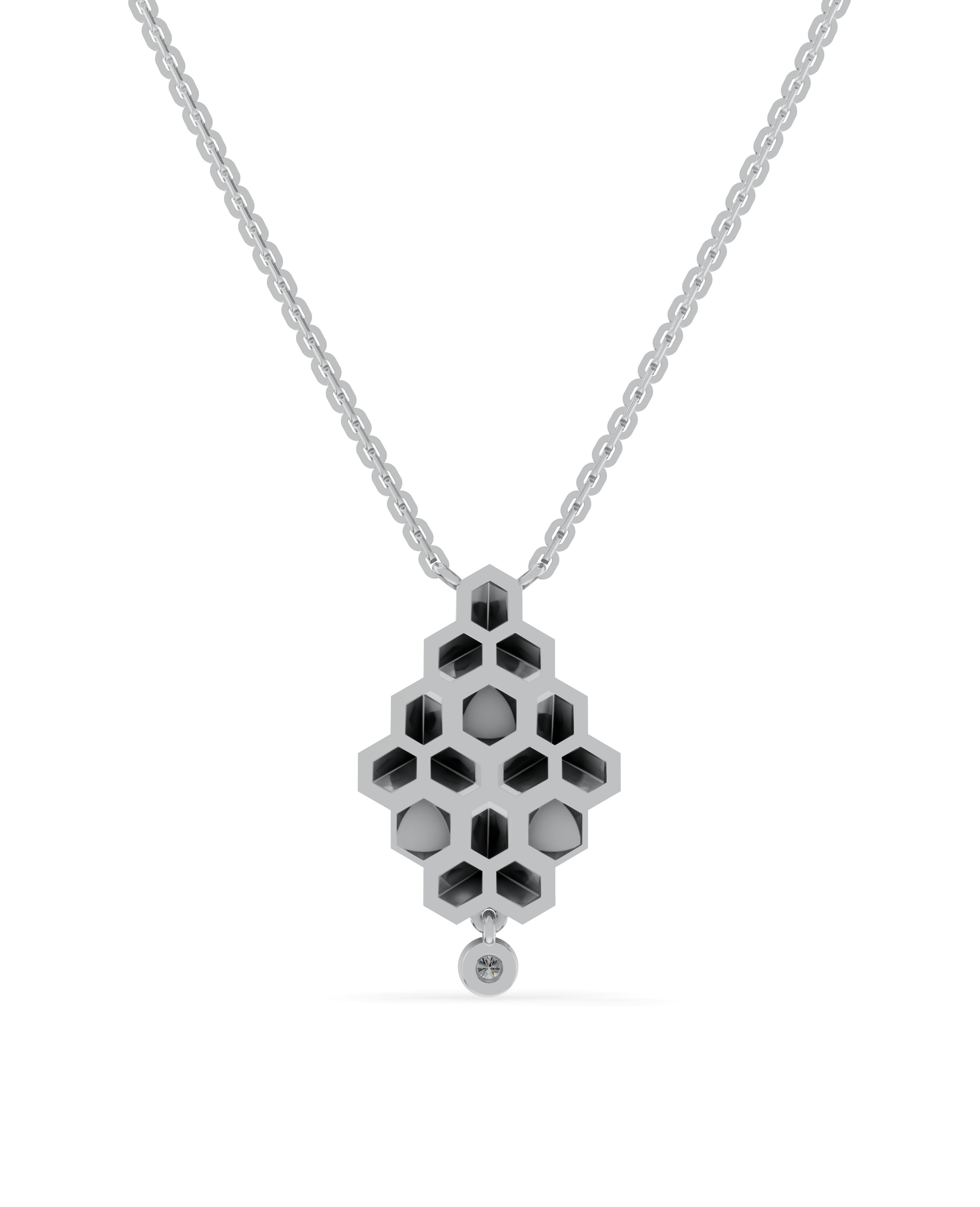 Platinized Sterling Silver