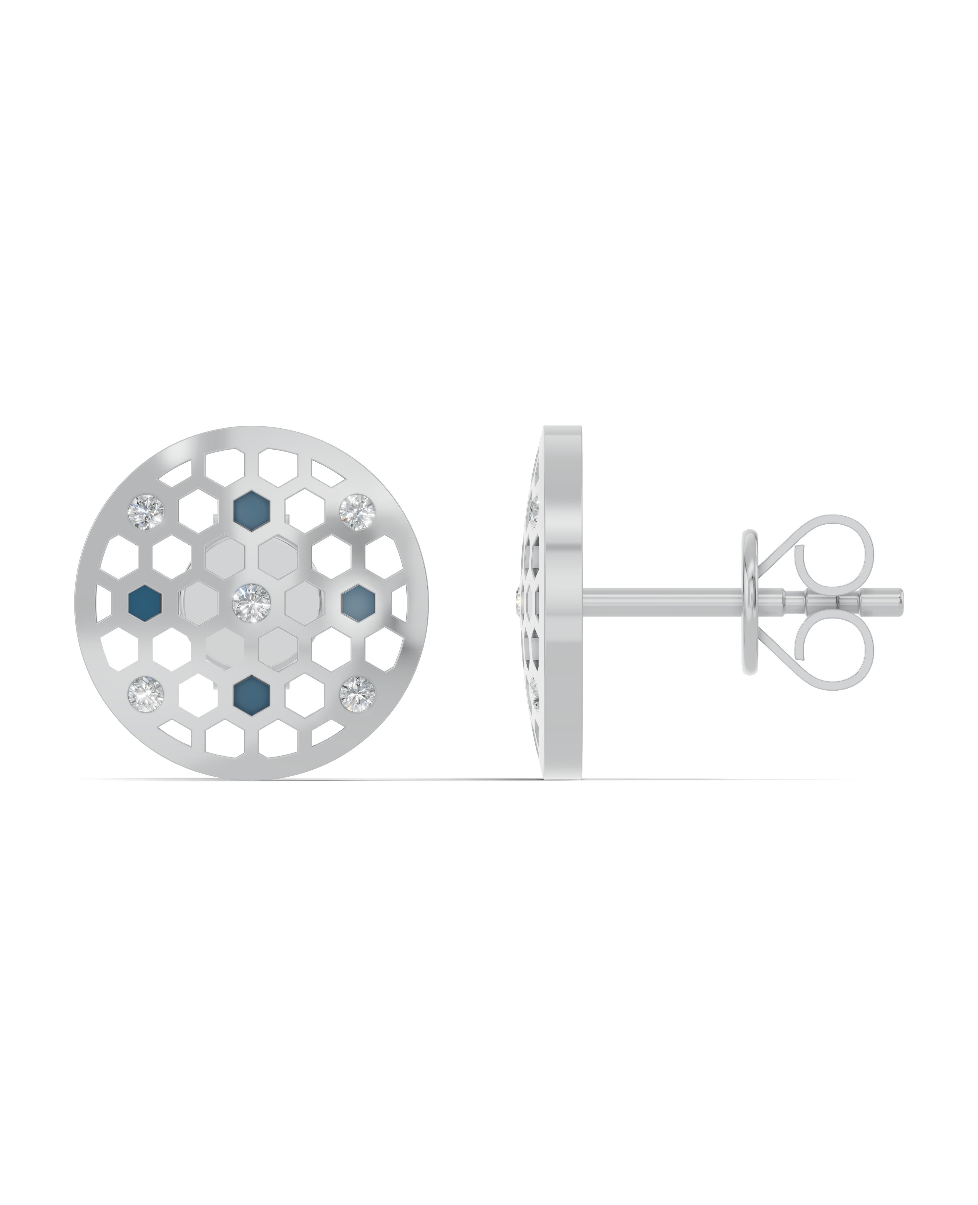 Platinized Sterling Silver