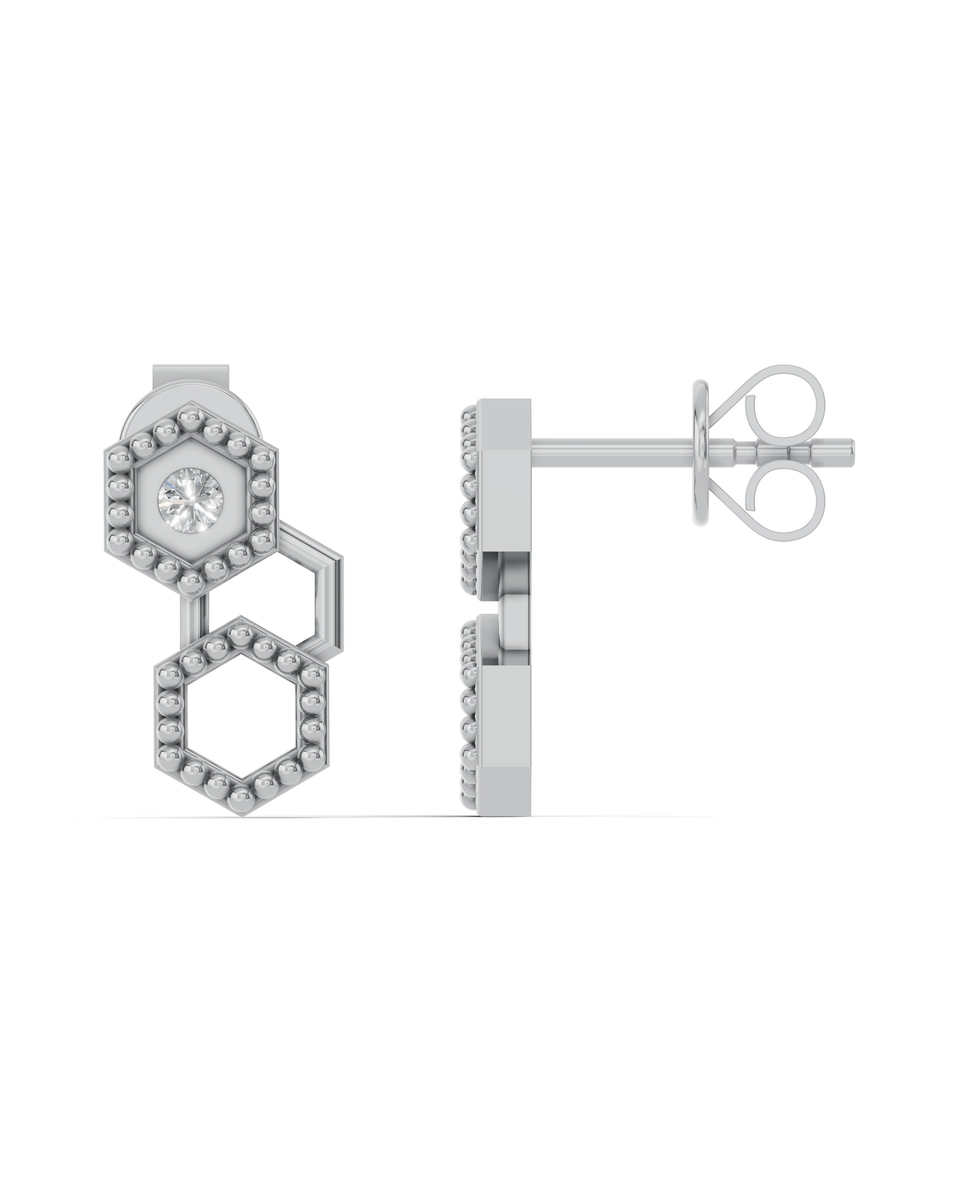 Platinized Sterling Silver