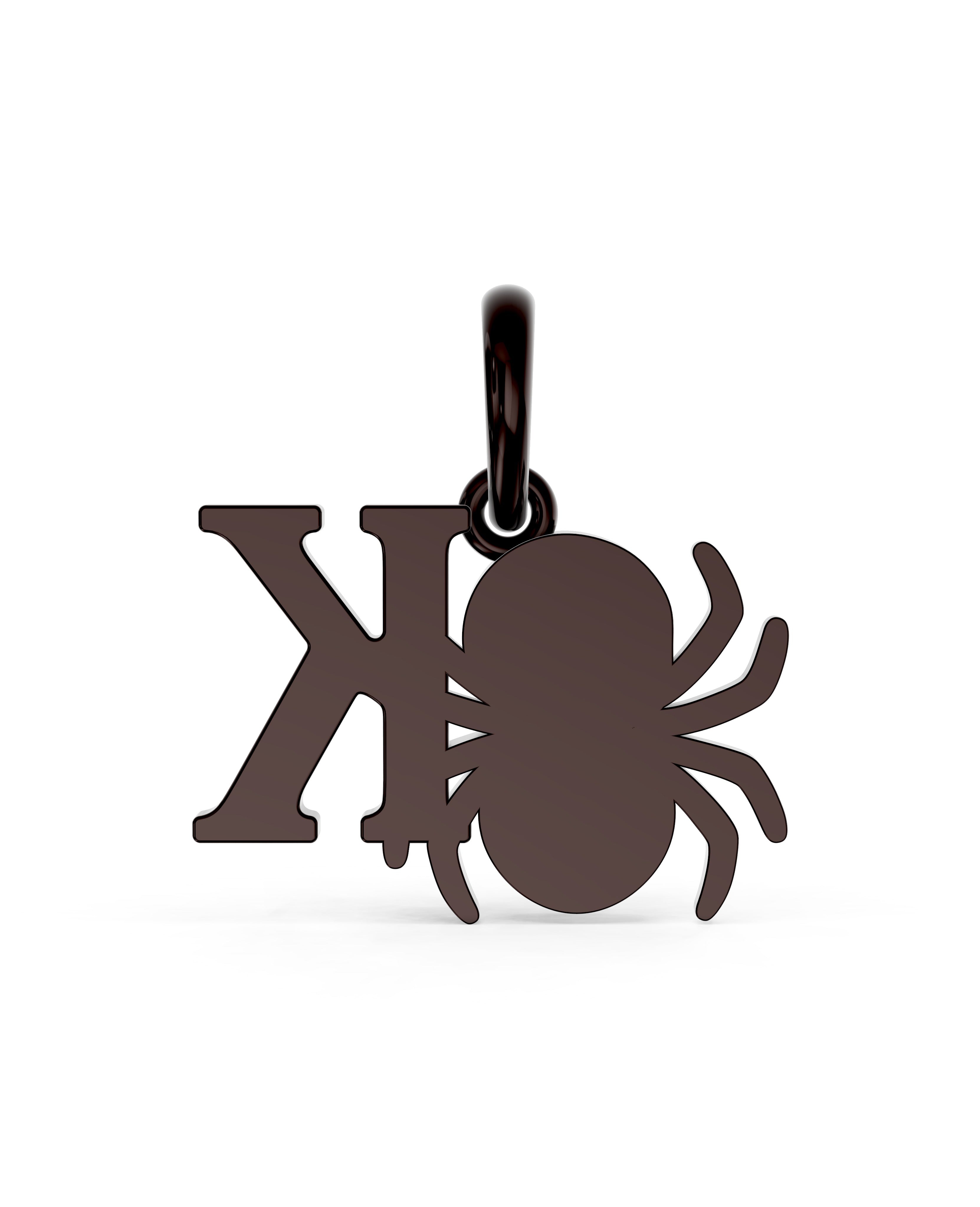 Ruthenium Plated Sterling Silver