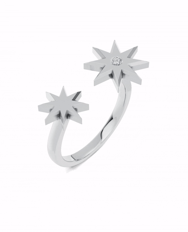 Platinized Sterling Silver