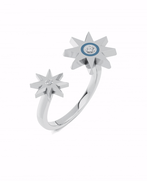 Platinized Sterling Silver